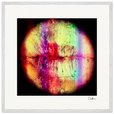 Chromatic Kiss Framed print 70x70 cm / 28x28″ White frame 13