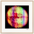 Chromatic Kiss Framed print 70x70 cm / 28x28″ Wood frame 22
