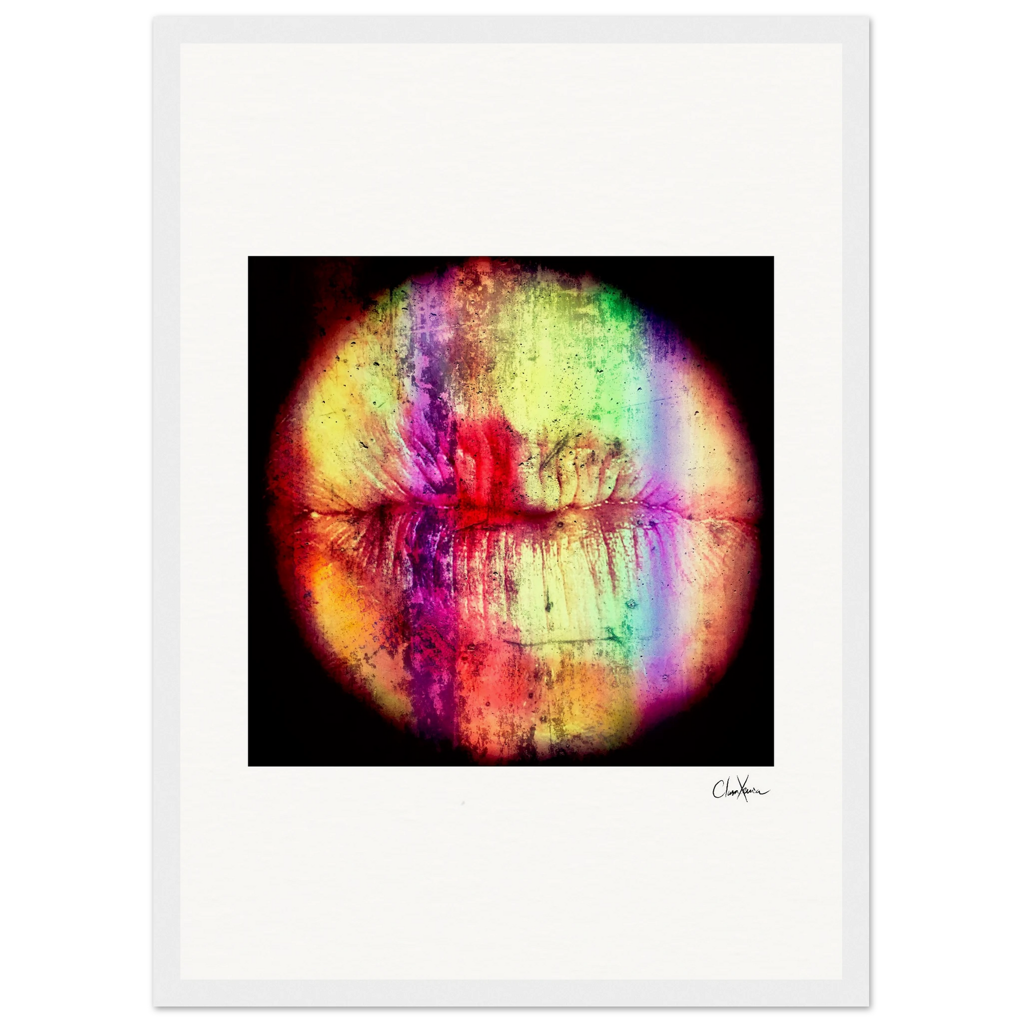 Chromatic Kiss Framed print A3 (29.7 x 42 cm) White frame 18