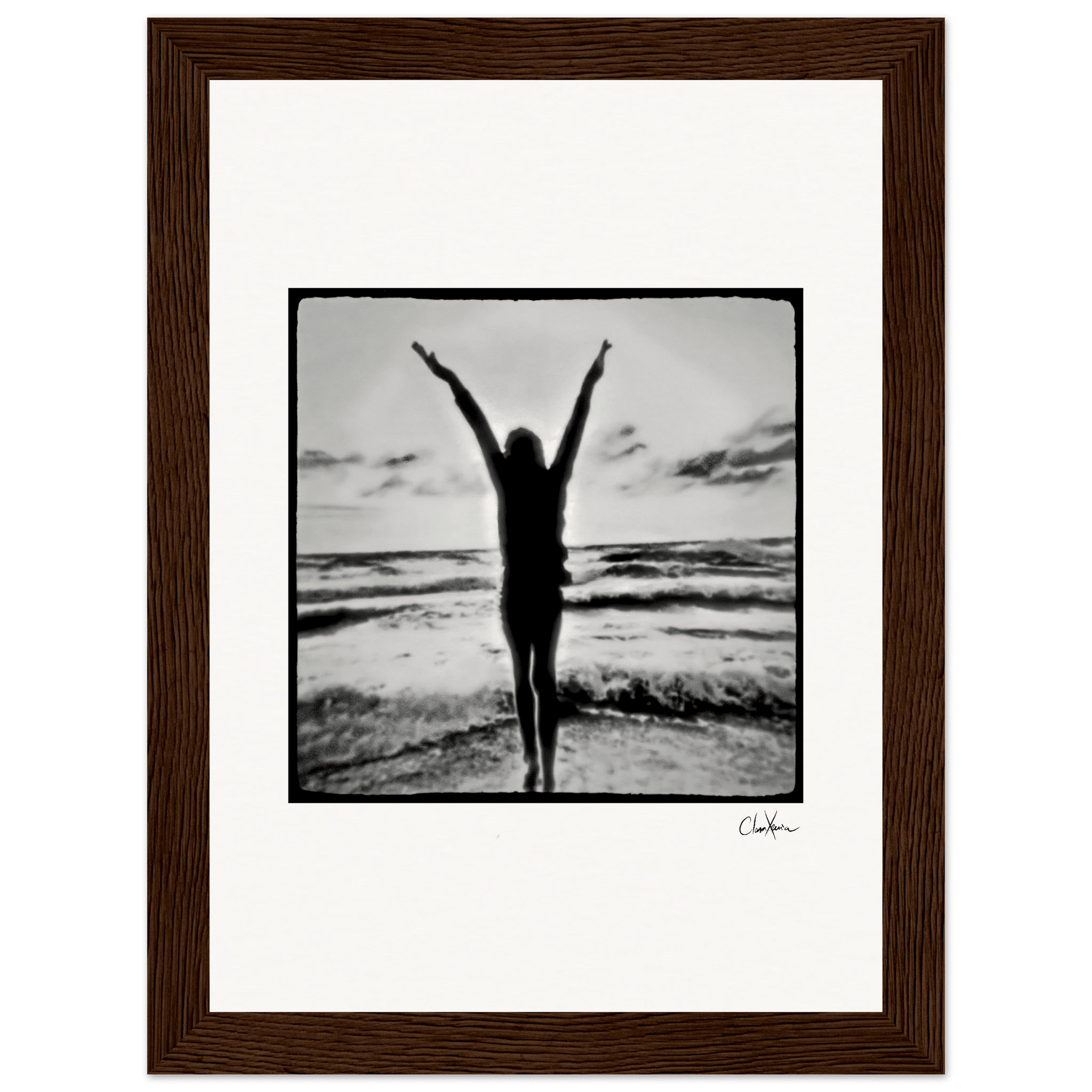 Circle of Life Framed print 13x18 cm / 5x7″ Dark wood frame 36