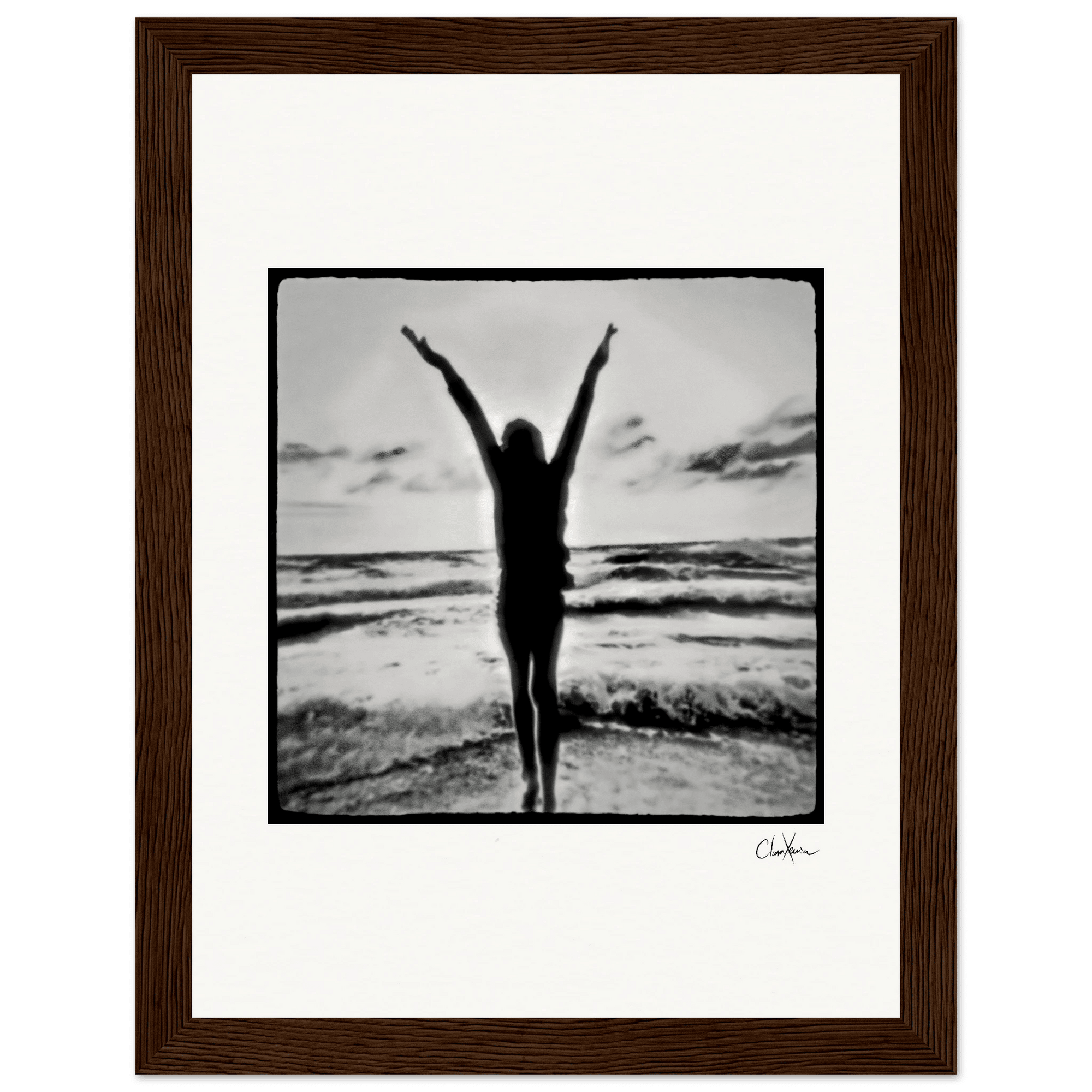 Circle of Life Framed print 15x20 cm / 6x8″ Dark wood frame 37