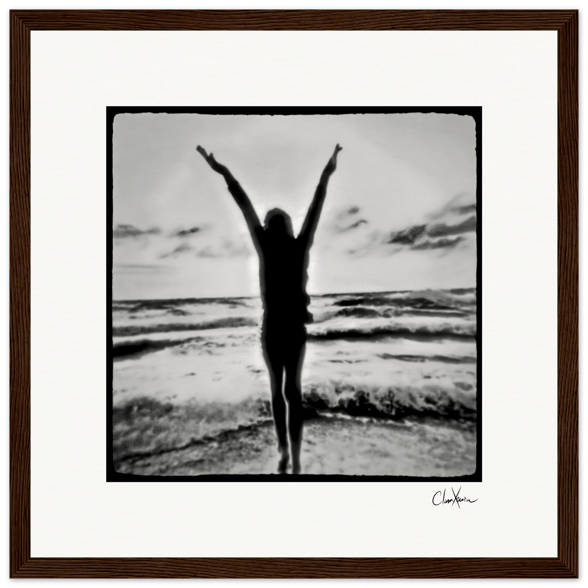 Circle of Life Framed print 30x30 cm / 12x12″ Dark wood frame 29