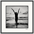 Circle of Life Framed print 40x40 cm / 16x16″ Black frame 44
