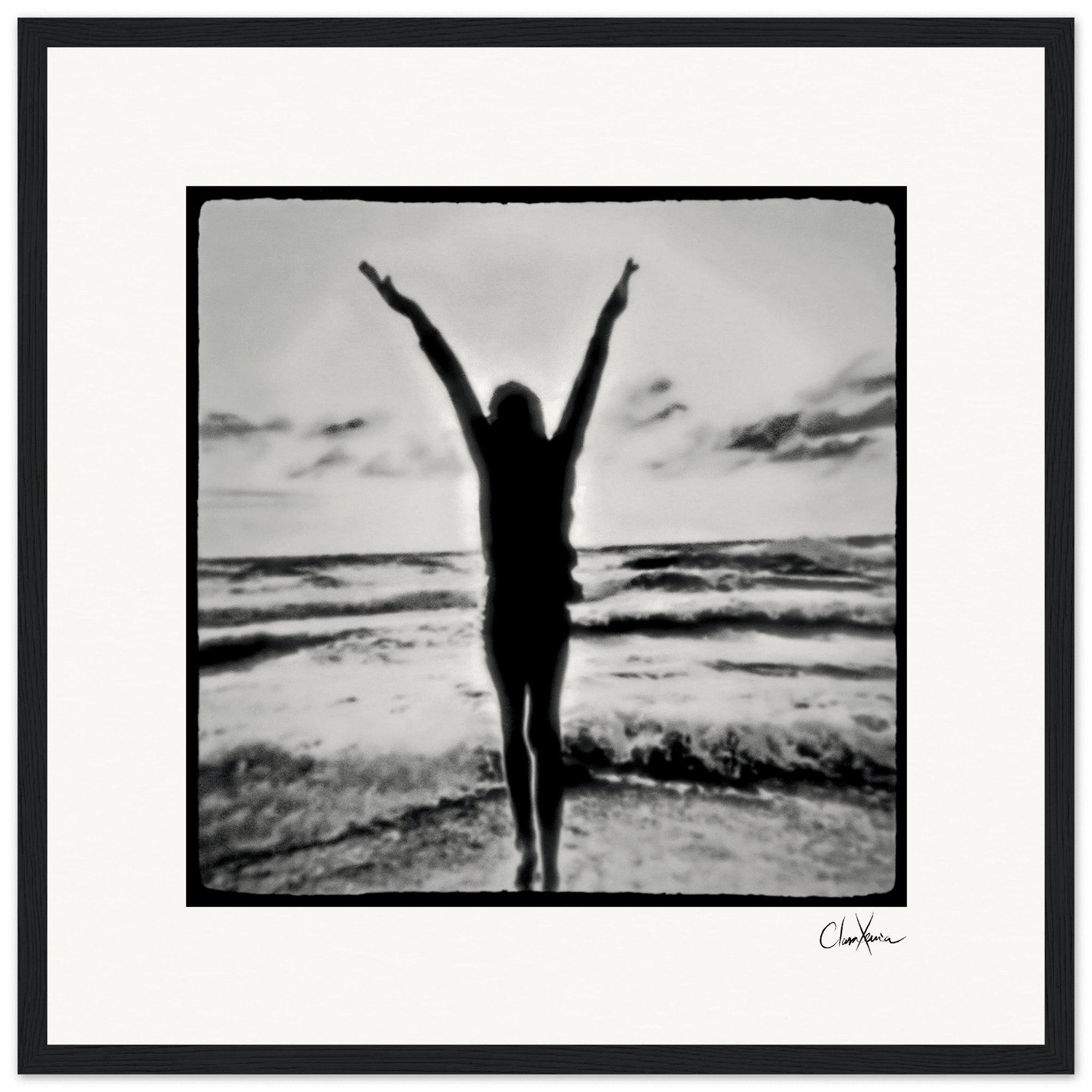 Circle of Life Framed print 40x40 cm / 16x16″ Black frame 44