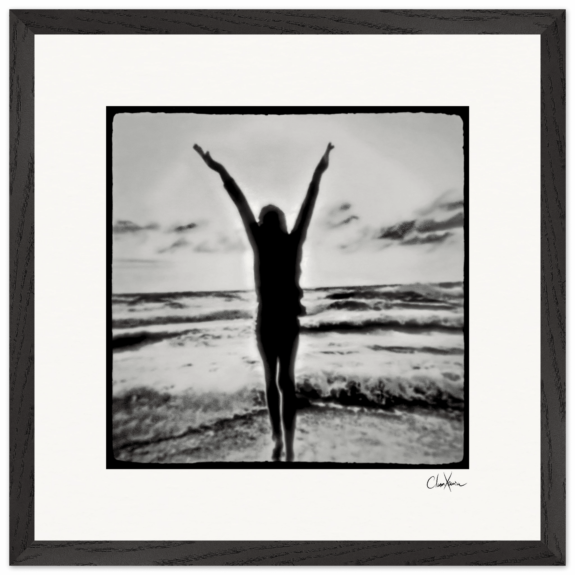 Circle of Life Framed print 40x40 cm / 16x16″ Black frame 37