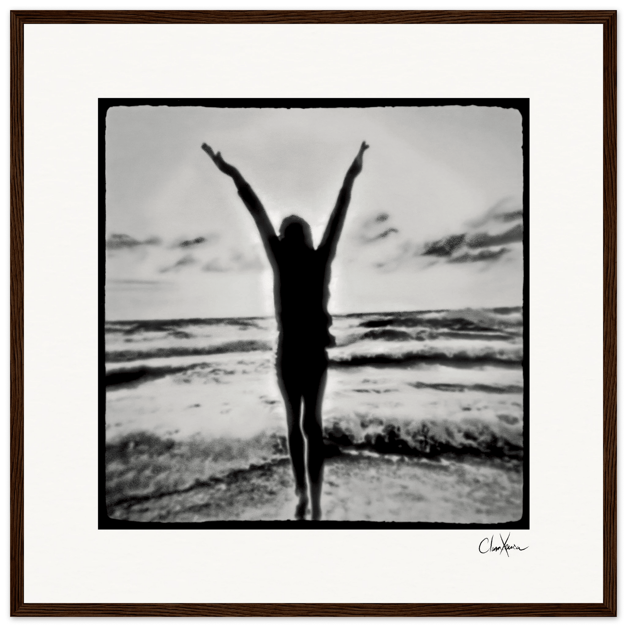 Circle of Life Framed print 50x50 cm / 20x20″ Dark wood frame 38