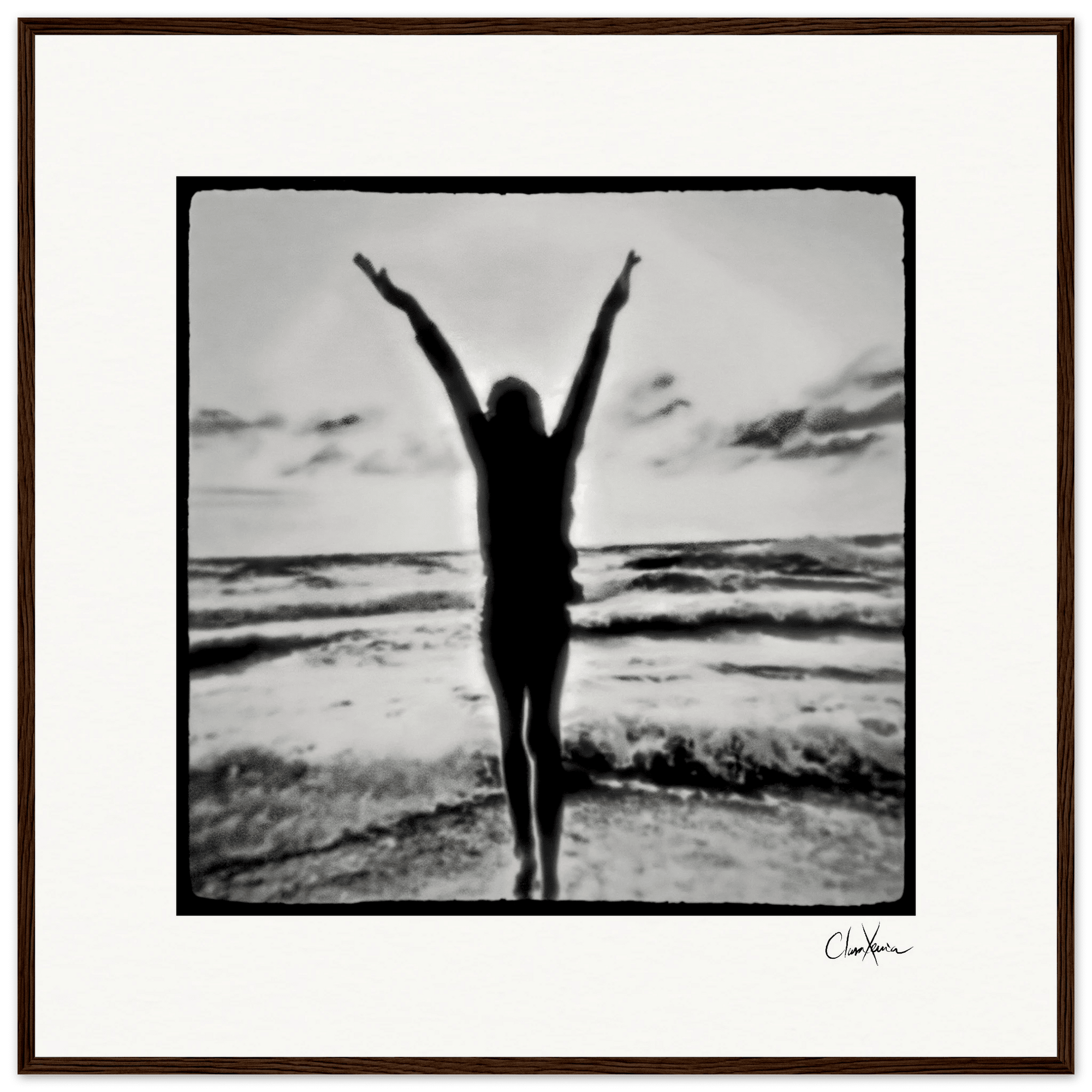 Circle of Life Framed print 70x70 cm / 28x28″ Dark wood frame 28