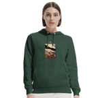 Compassion - "Cosmic Reflections" Hoodie Bottle Green XS 5