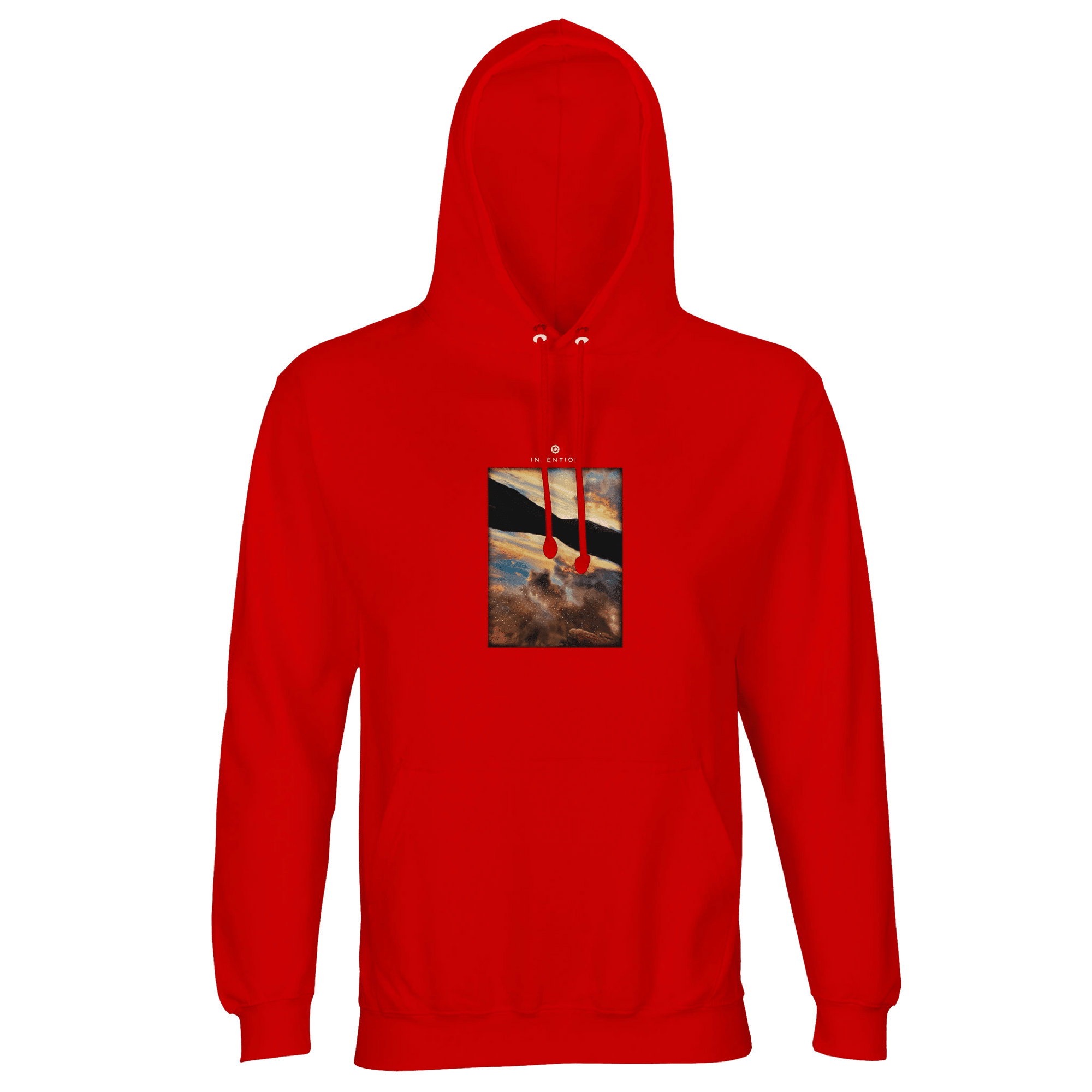 Compassion - "Cosmic Reflections" Hoodie Bright Red XS 34