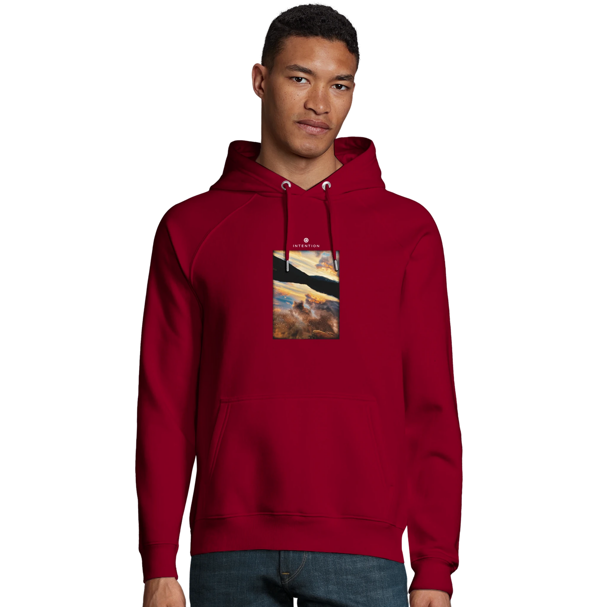 Compassion - "Cosmic Reflections" Hoodie Burgundy XS 21