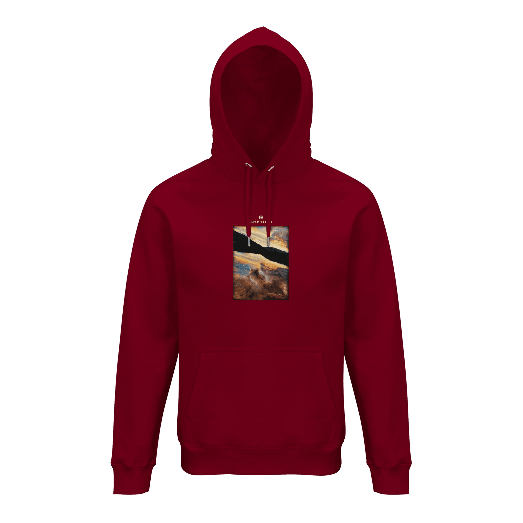 Compassion - "Cosmic Reflections" Hoodie Burgundy XS 19