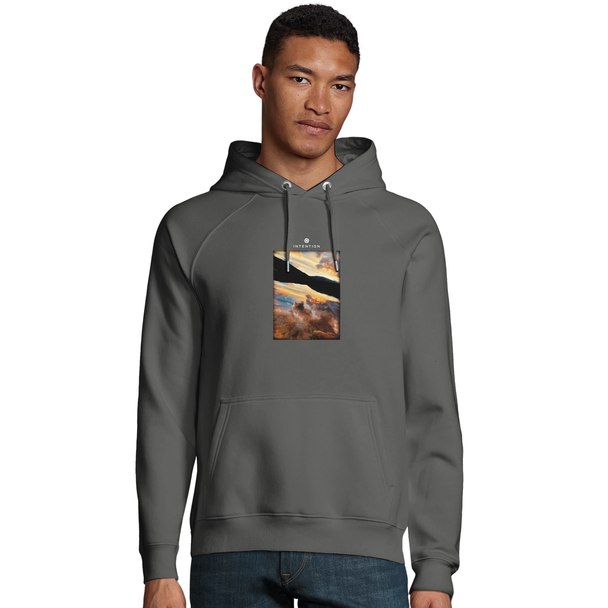 Compassion - "Cosmic Reflections" Hoodie charcoal melange XS 31