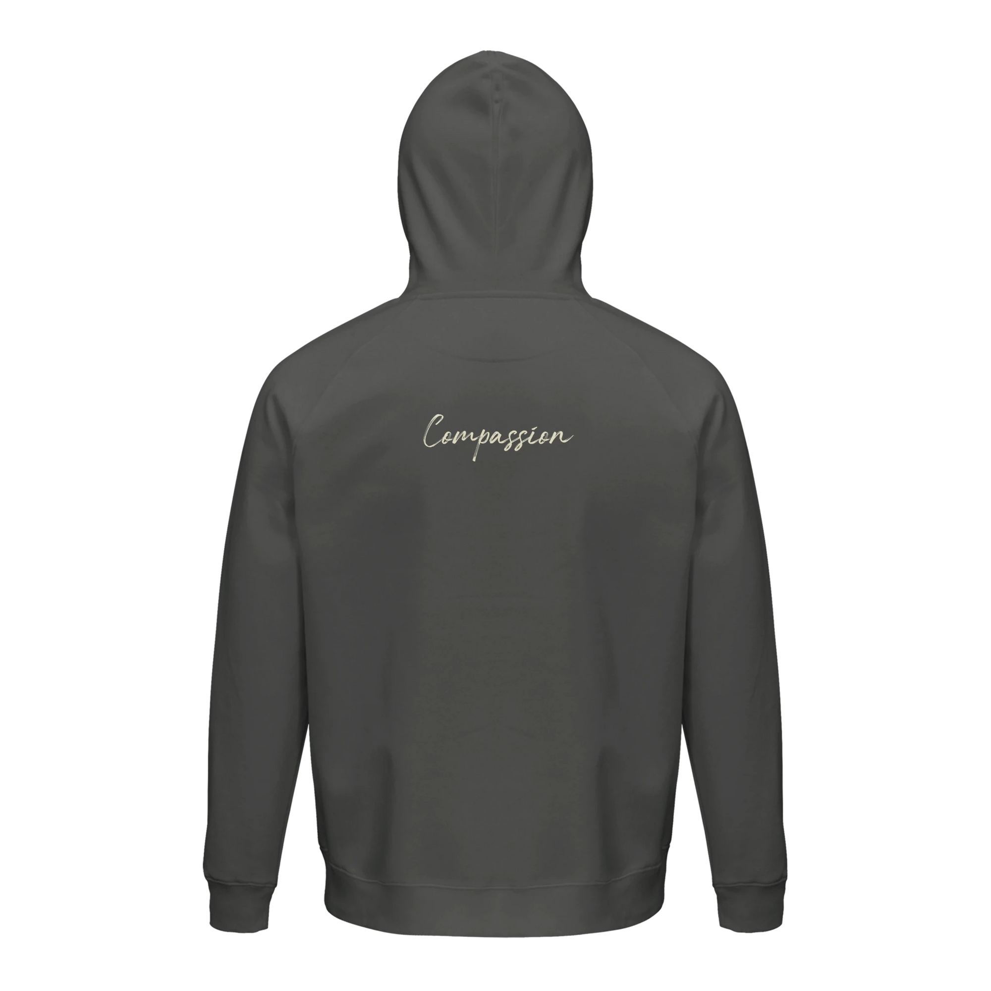 Compassion - "Cosmic Reflections" Hoodie charcoal melange XS 30