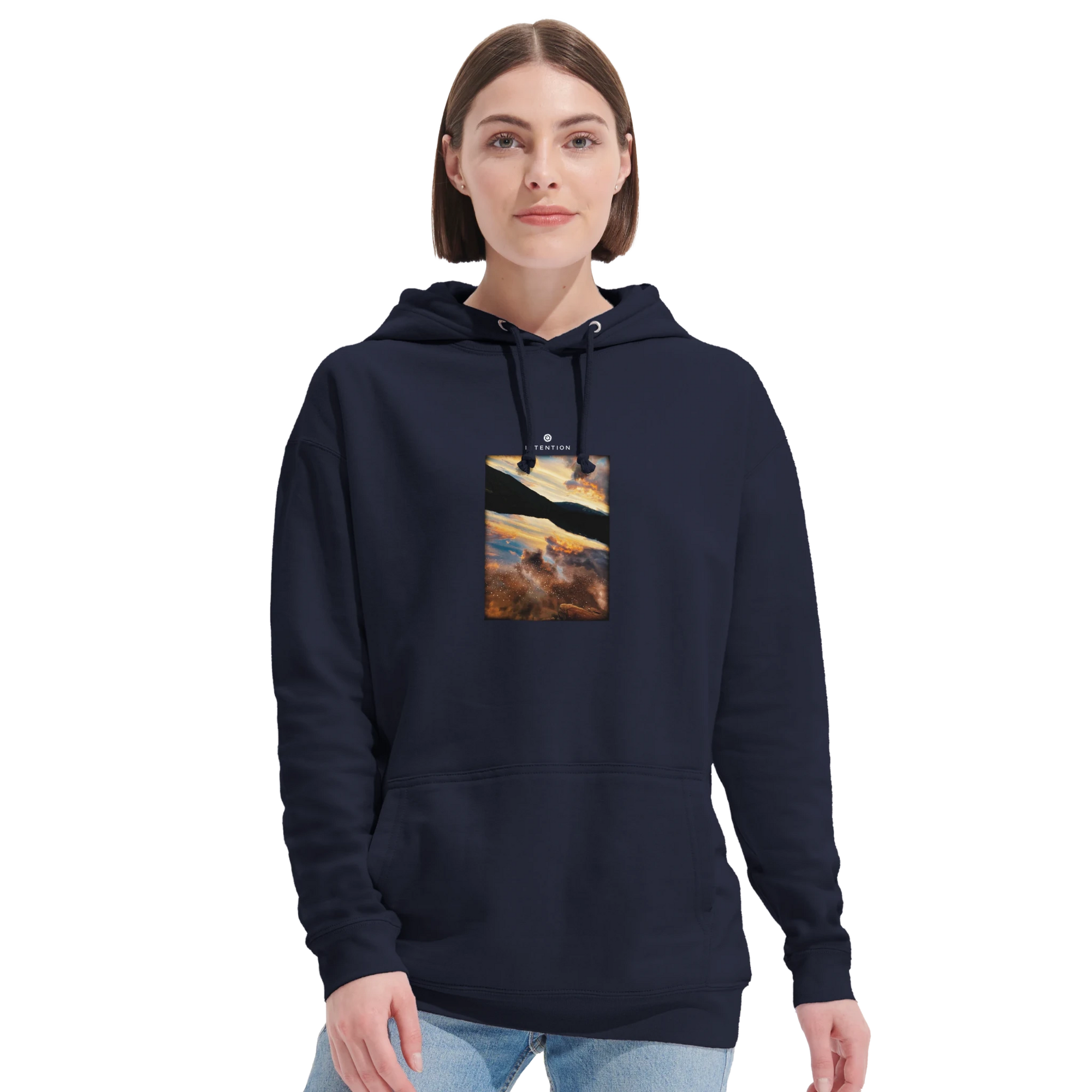 Compassion - "Cosmic Reflections" Hoodie French Navy XS 53