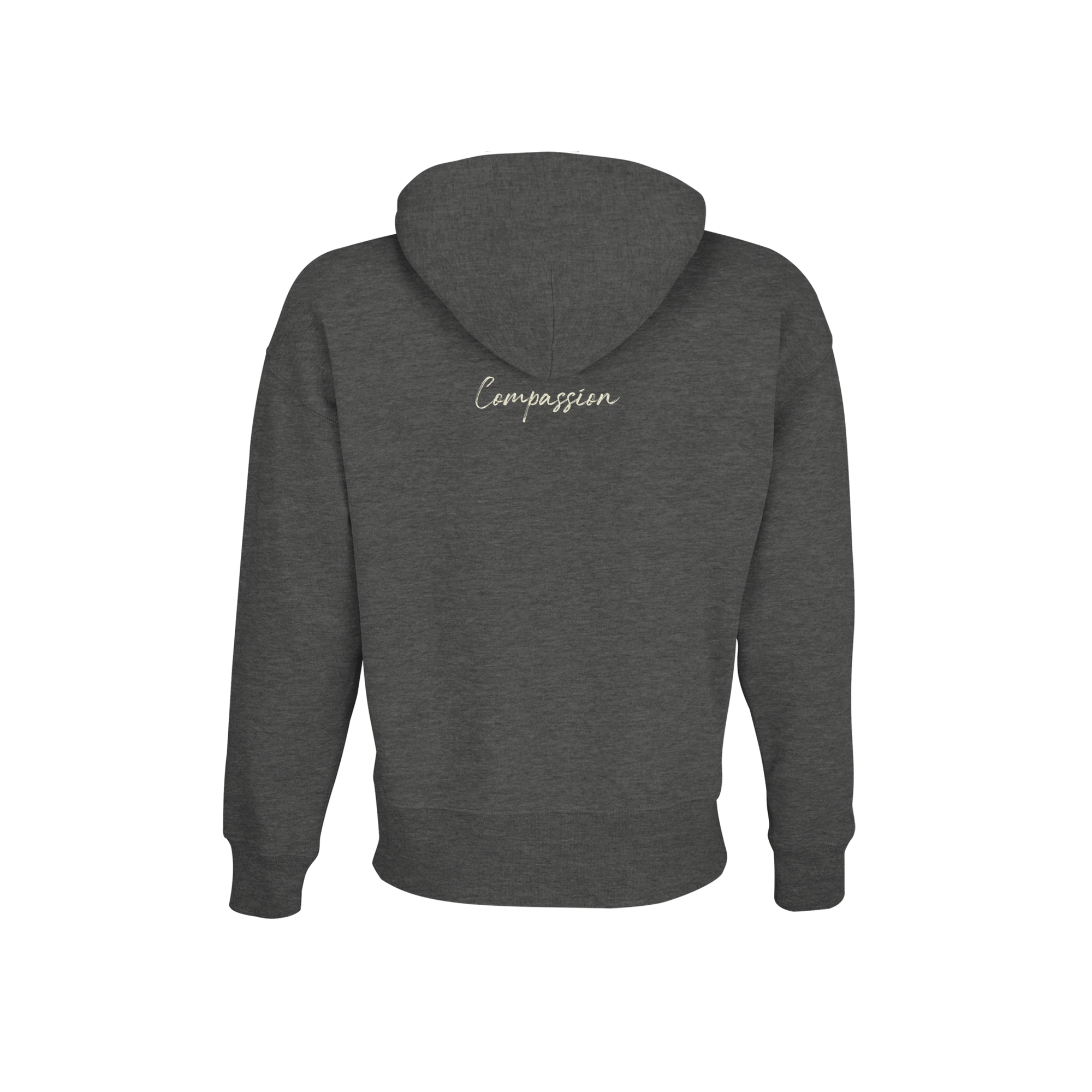 Compassion - "Cosmic Reflections" Hoodie Grey Melange XS 10