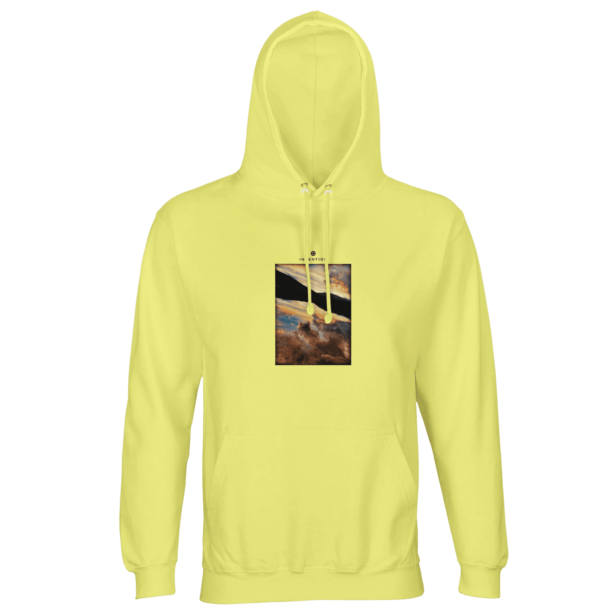 Compassion - "Cosmic Reflections" Hoodie Light Yellow XS 9
