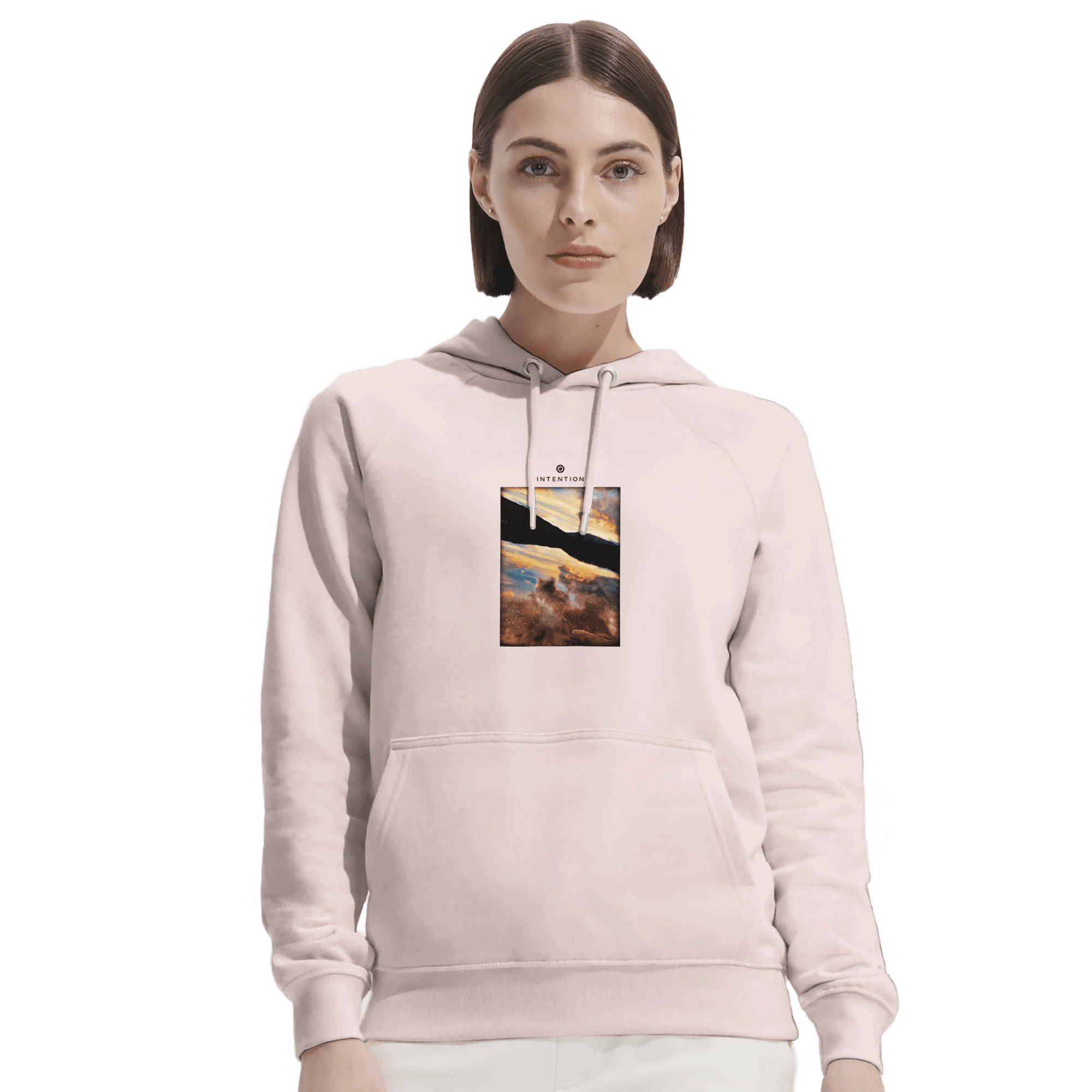 Compassion - "Cosmic Reflections" Hoodie Pale Pink XS 8