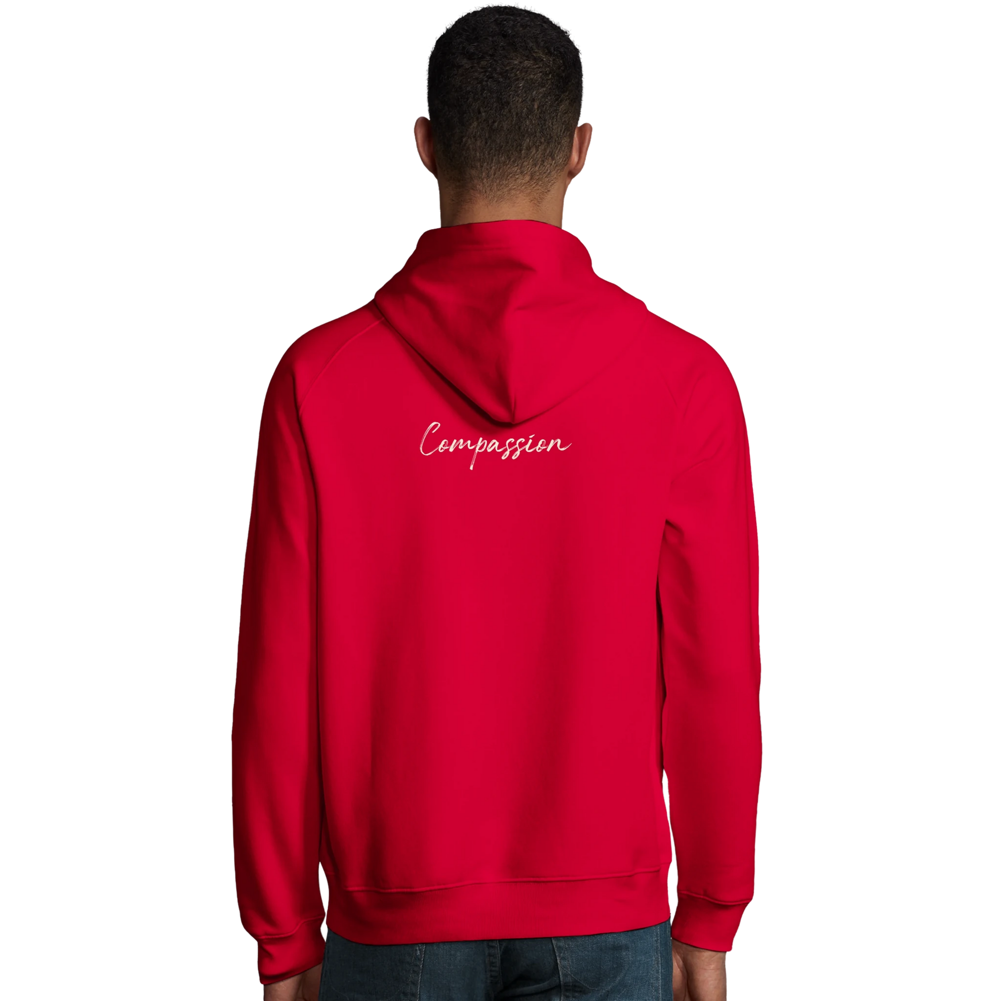 Compassion - "Cosmic Reflections" Hoodie Red XS 17
