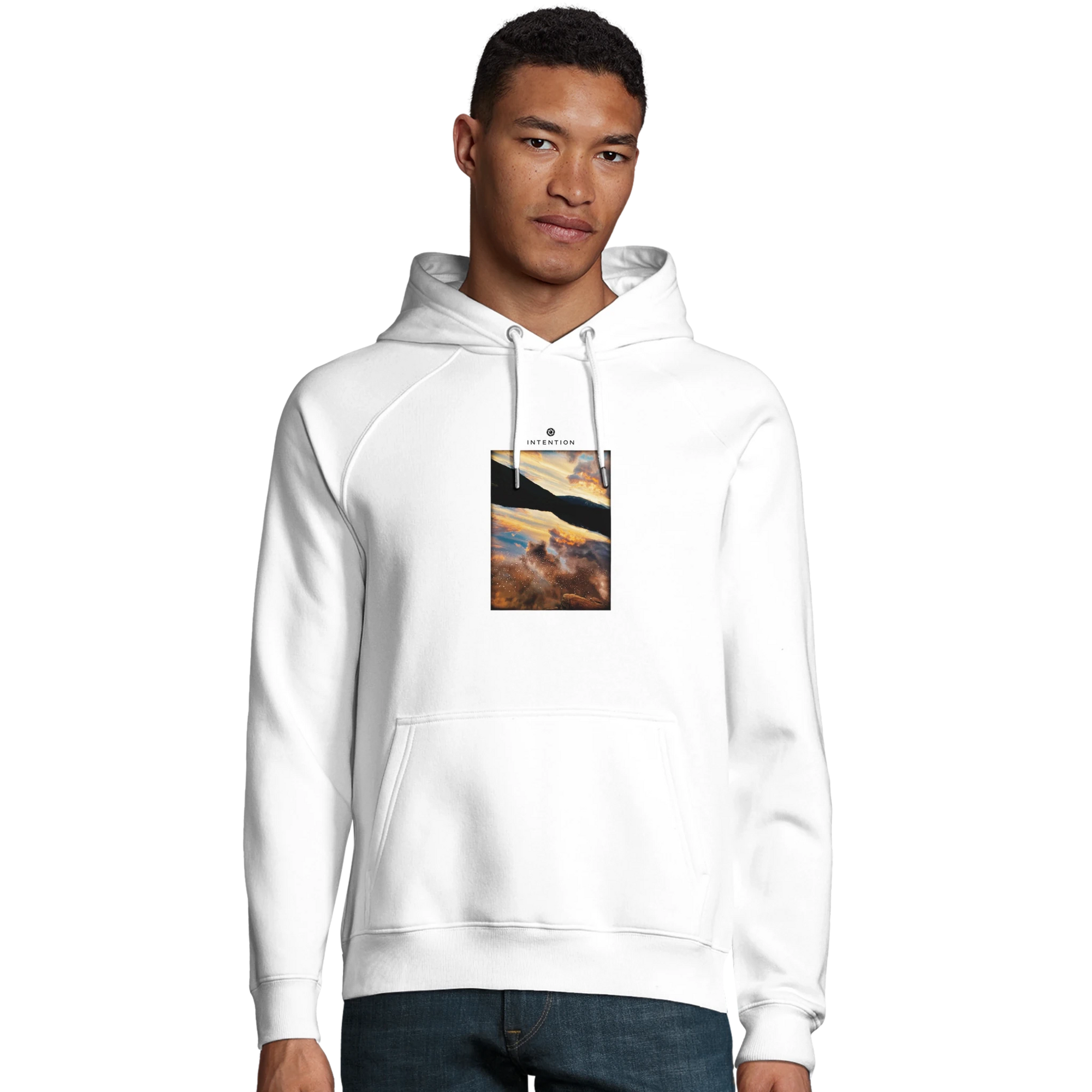 Compassion - "Cosmic Reflections" Hoodie White XS 36