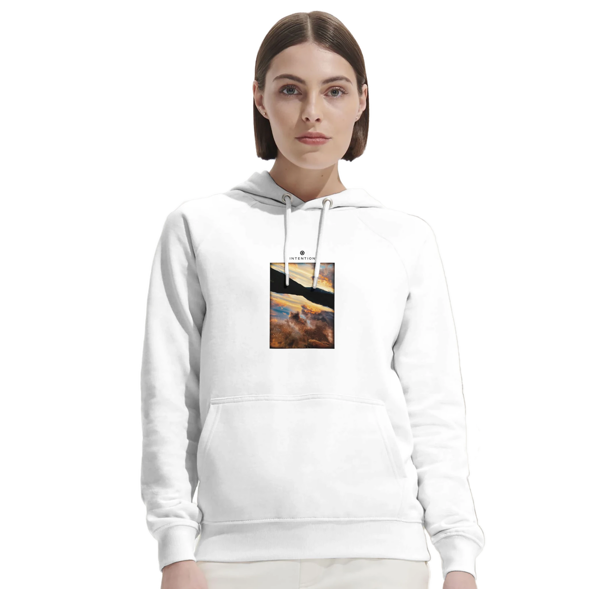 Compassion - "Cosmic Reflections" Hoodie White XS 38