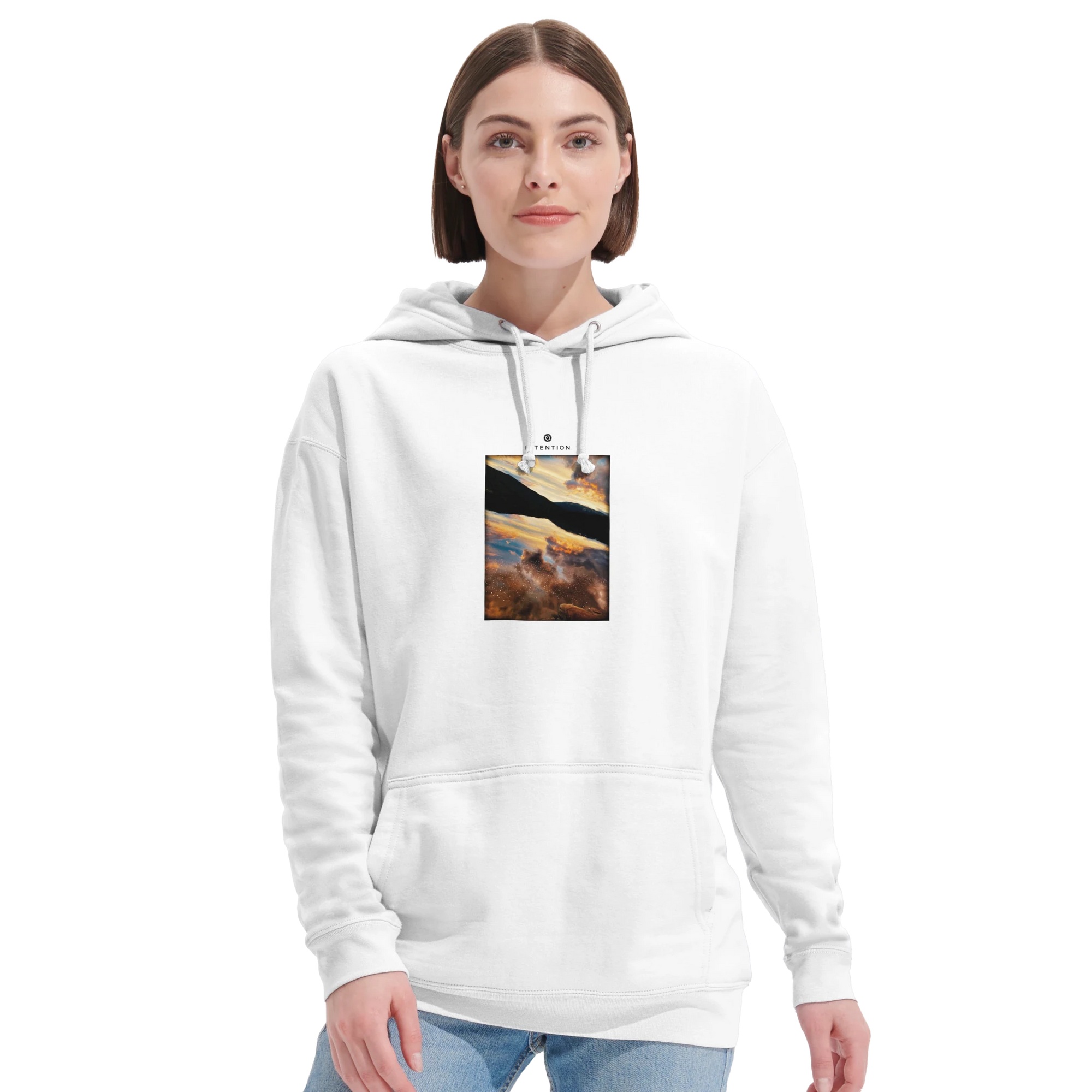 Compassion - "Cosmic Reflections" Hoodie White XS 28