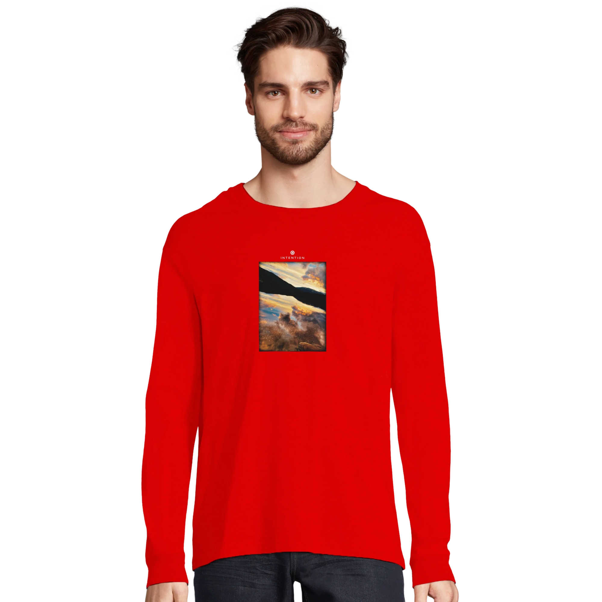 Compassion - "Cosmic Reflections" Long sleeve Bright Red XS 14