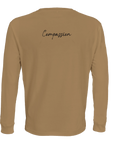Compassion - "Cosmic Reflections" Long sleeve dark beige XS 29