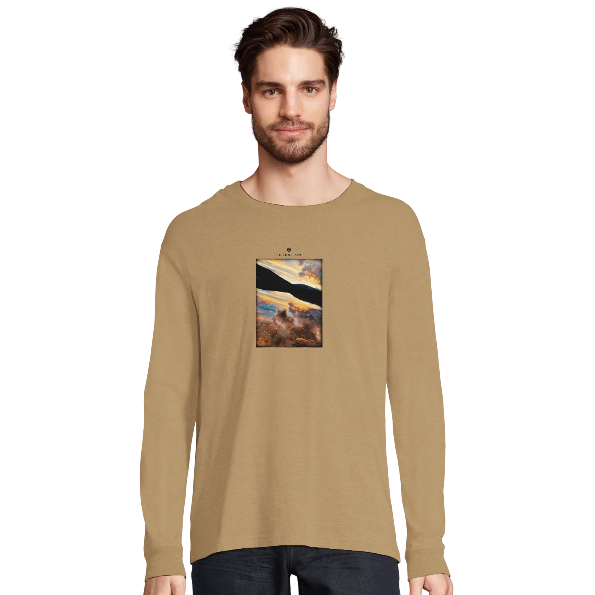 Compassion - "Cosmic Reflections" Long sleeve dark beige XS 30