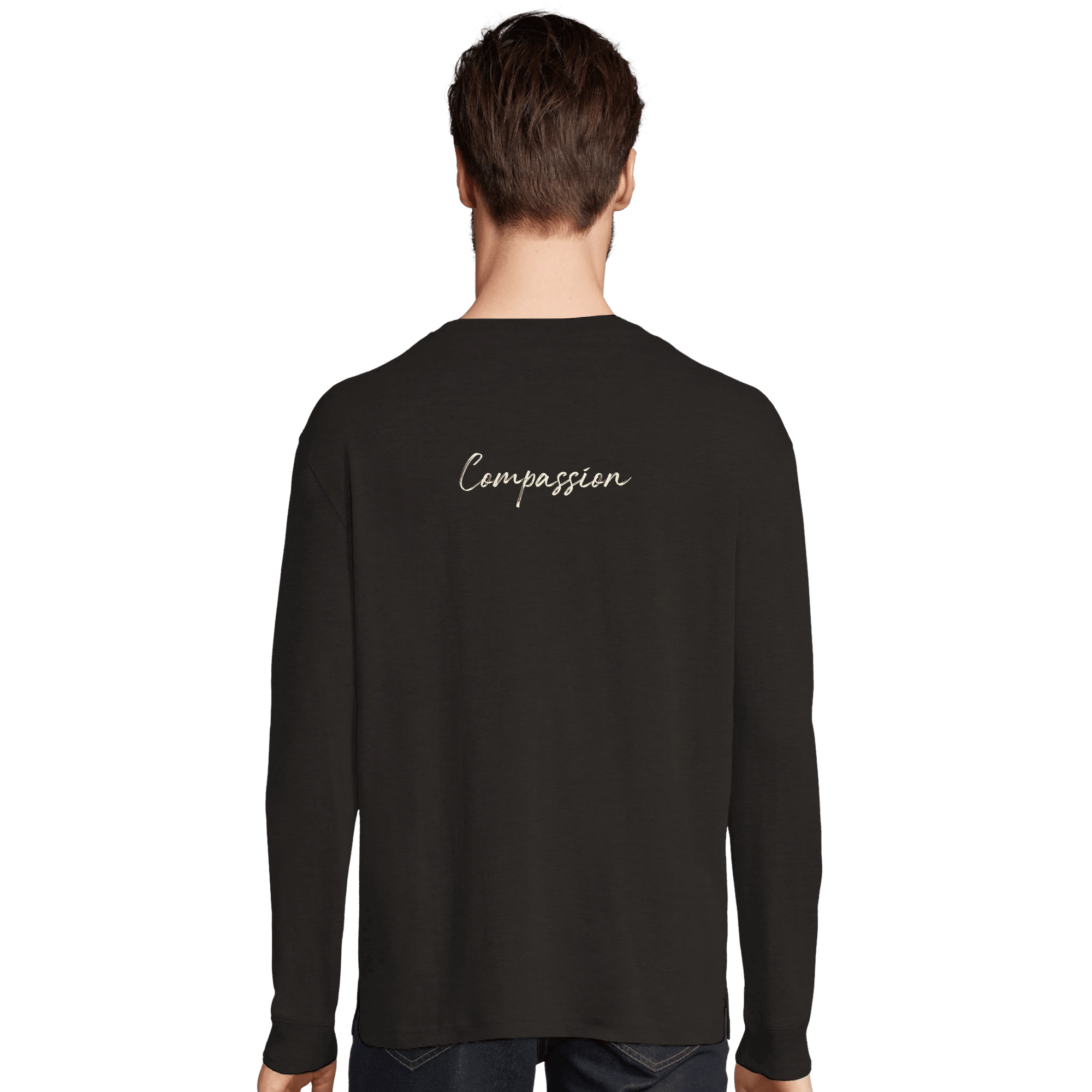 Compassion - "Cosmic Reflections" Long sleeve Deep Black XS 7