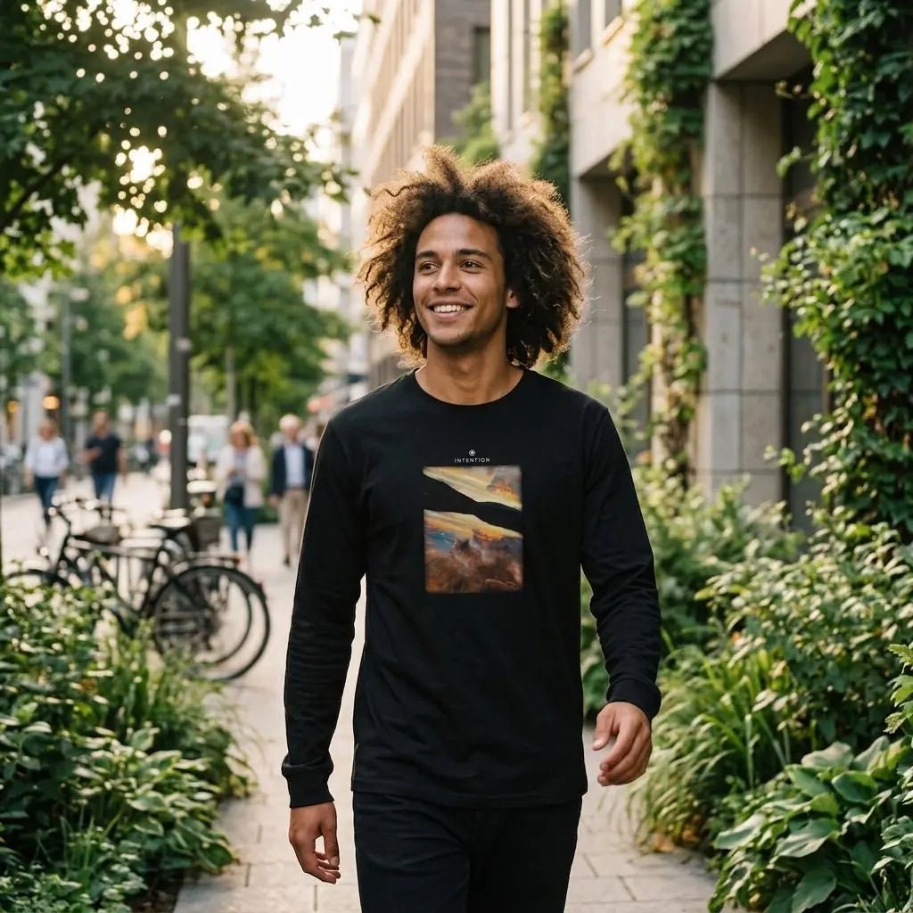 Compassion  «Cosmic Reflections » Long sleeve Deep Black 1