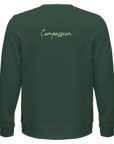 Compassion - "Cosmic Reflections" Sweatshirt Bottle Green XS 11