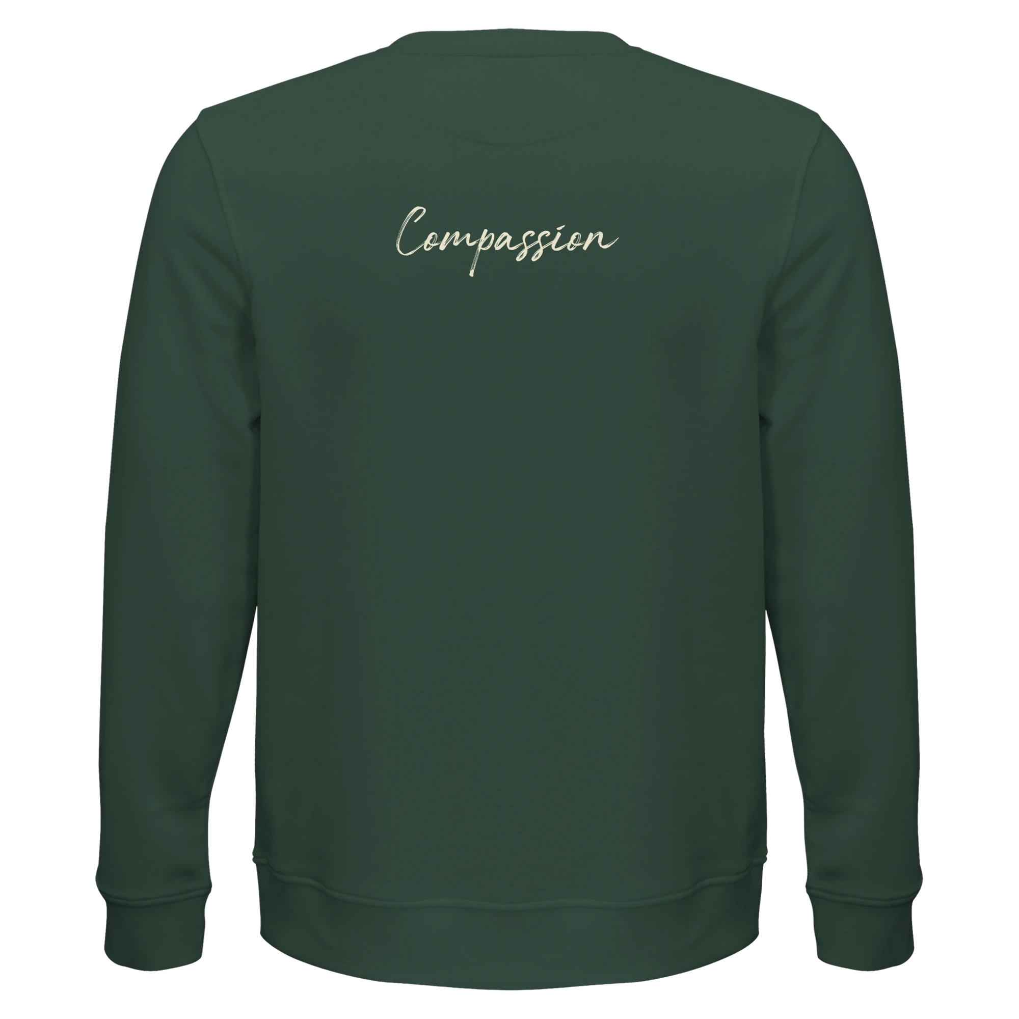 Compassion - "Cosmic Reflections" Sweatshirt Bottle Green XS 11