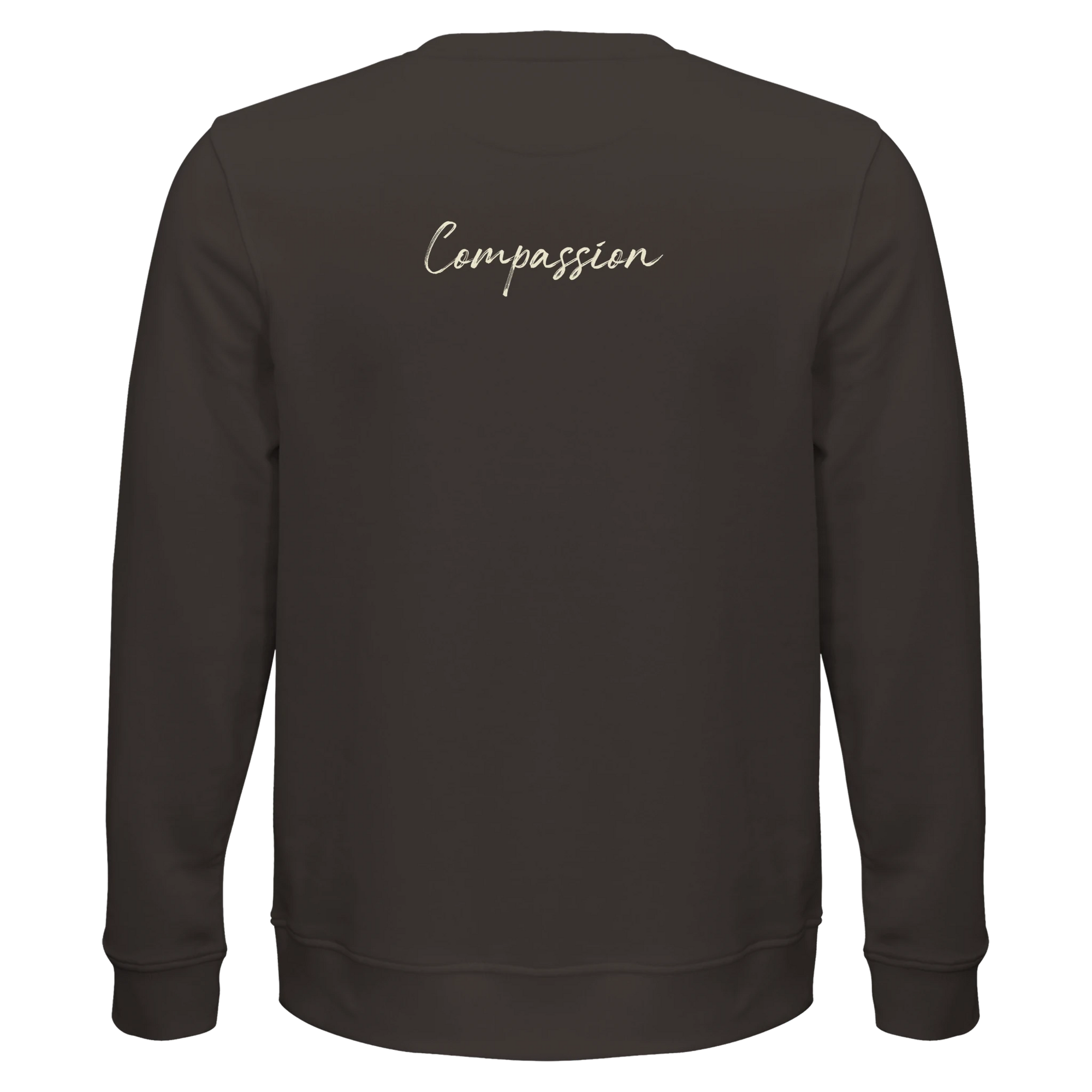 Compassion - "Cosmic Reflections" Sweatshirt deep charcoal grey XS 5