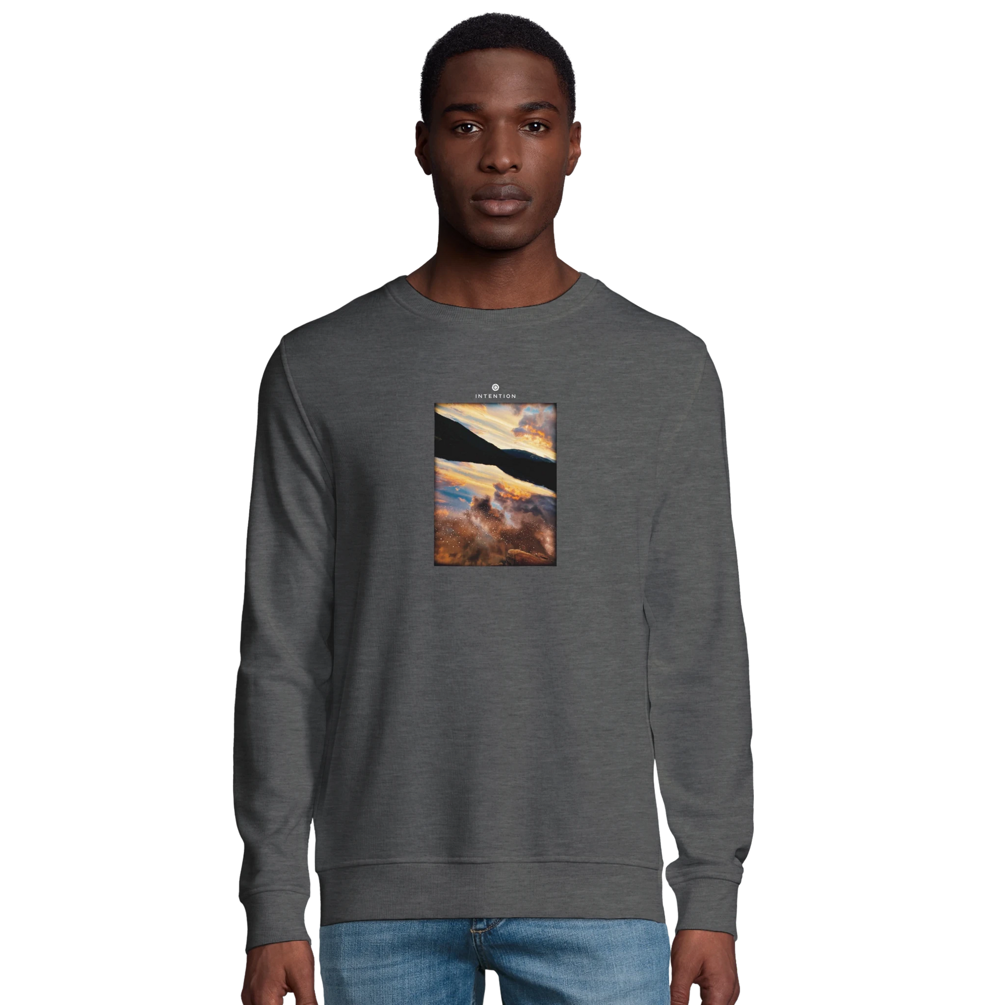 Compassion - "Cosmic Reflections" Sweatshirt Grey Melange XS 18