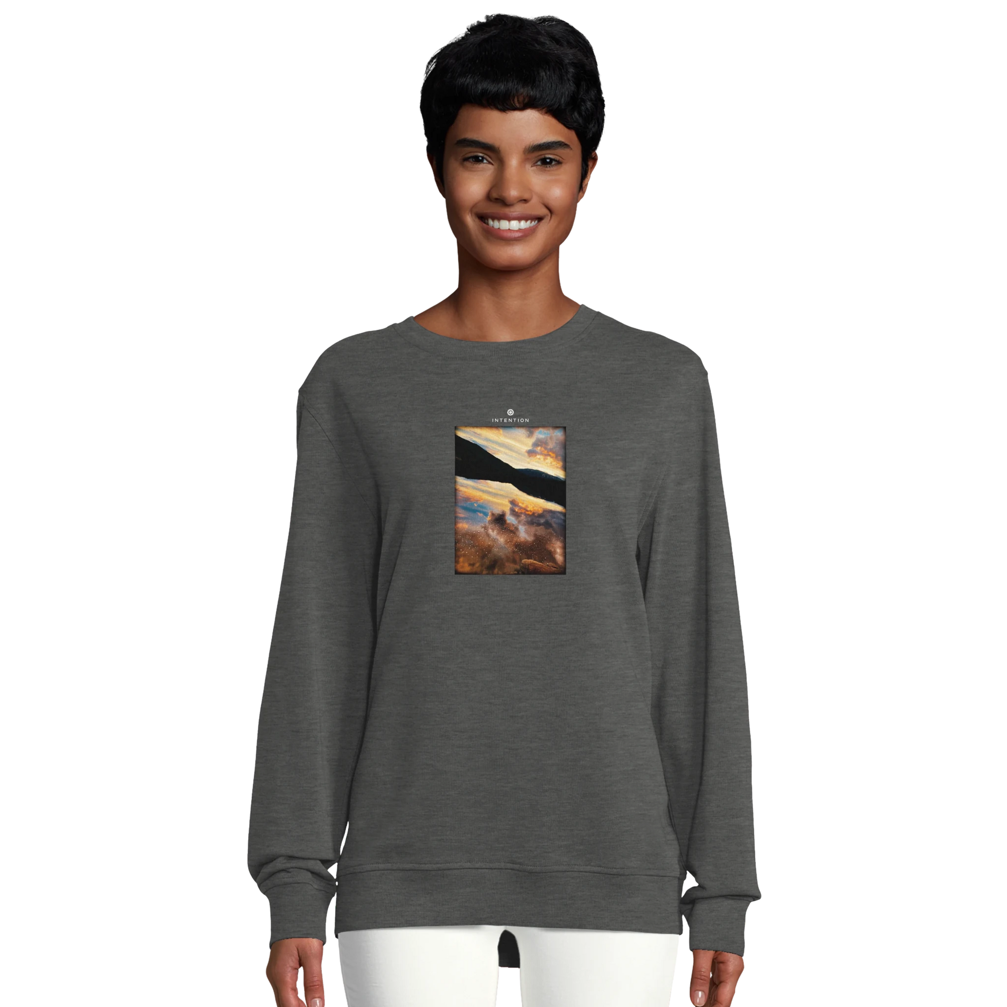 Compassion - "Cosmic Reflections" Sweatshirt Grey Melange XS 20