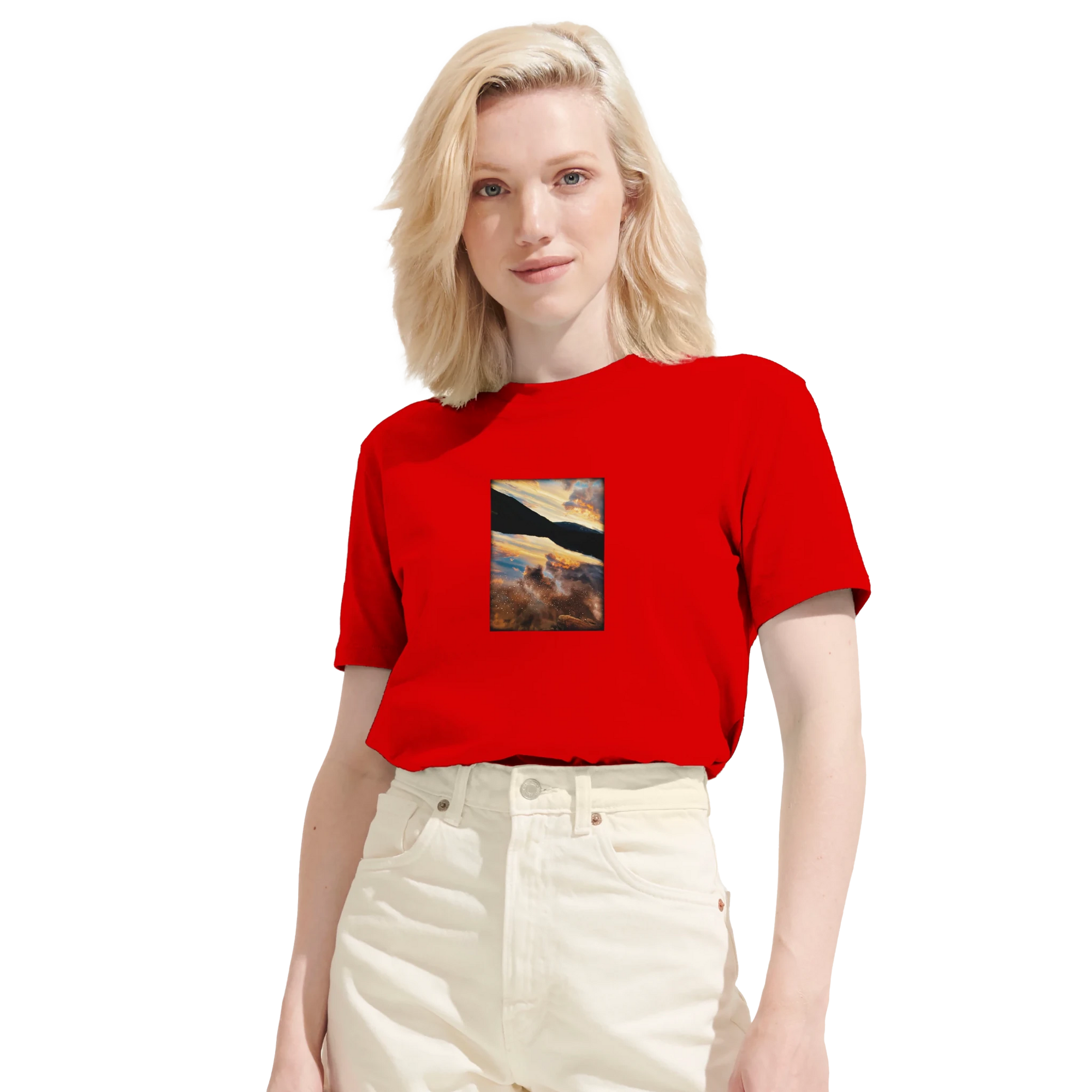 Compassion - "Cosmic Reflections" T-shirt Bright Red XS 63