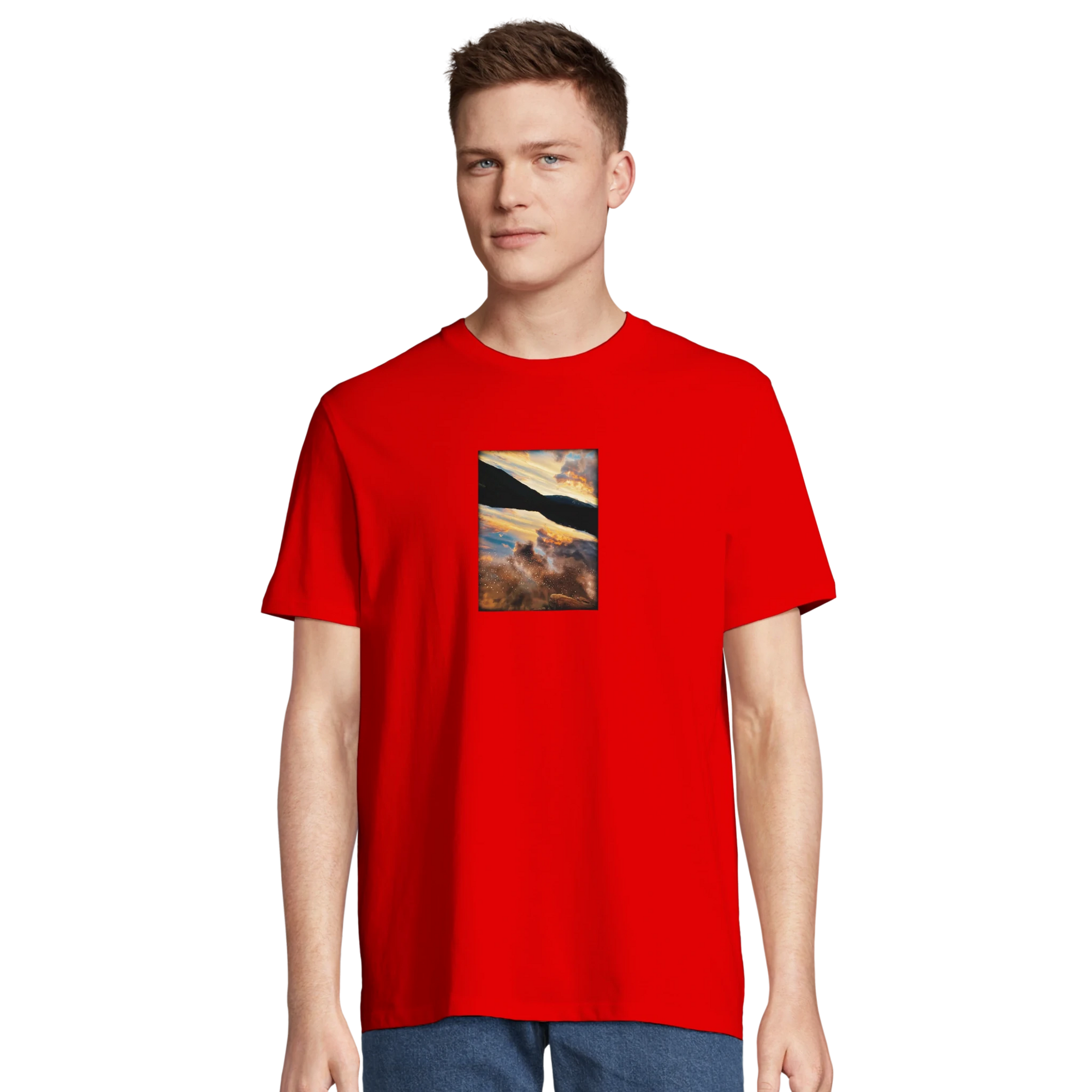 Compassion - "Cosmic Reflections" T-shirt Bright Red XS 61