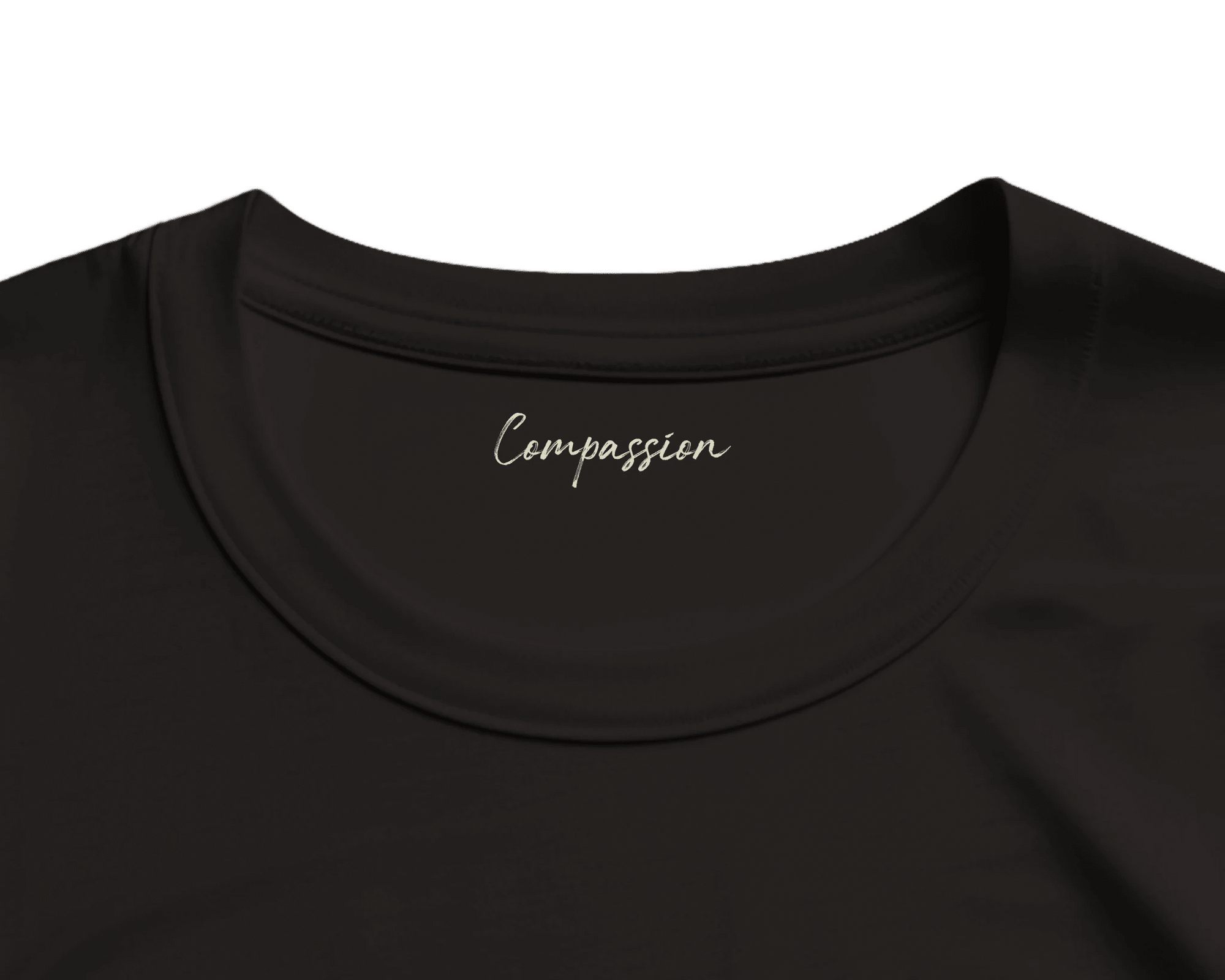 Compassion Cosmic Reflections“ T-shirt Deep Black , 2