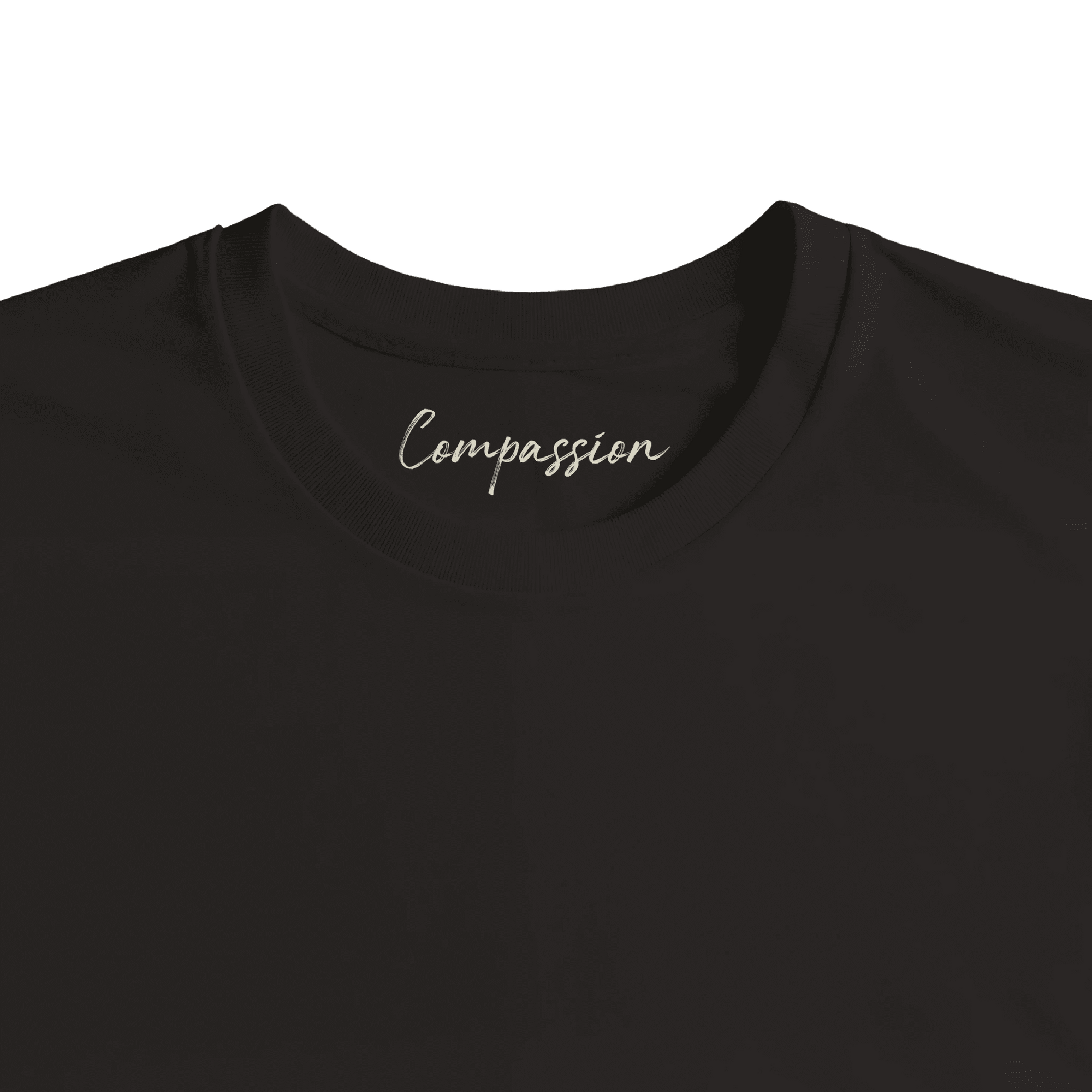 Compassion Cosmic Reflections“ T-shirt Deep Black , 2