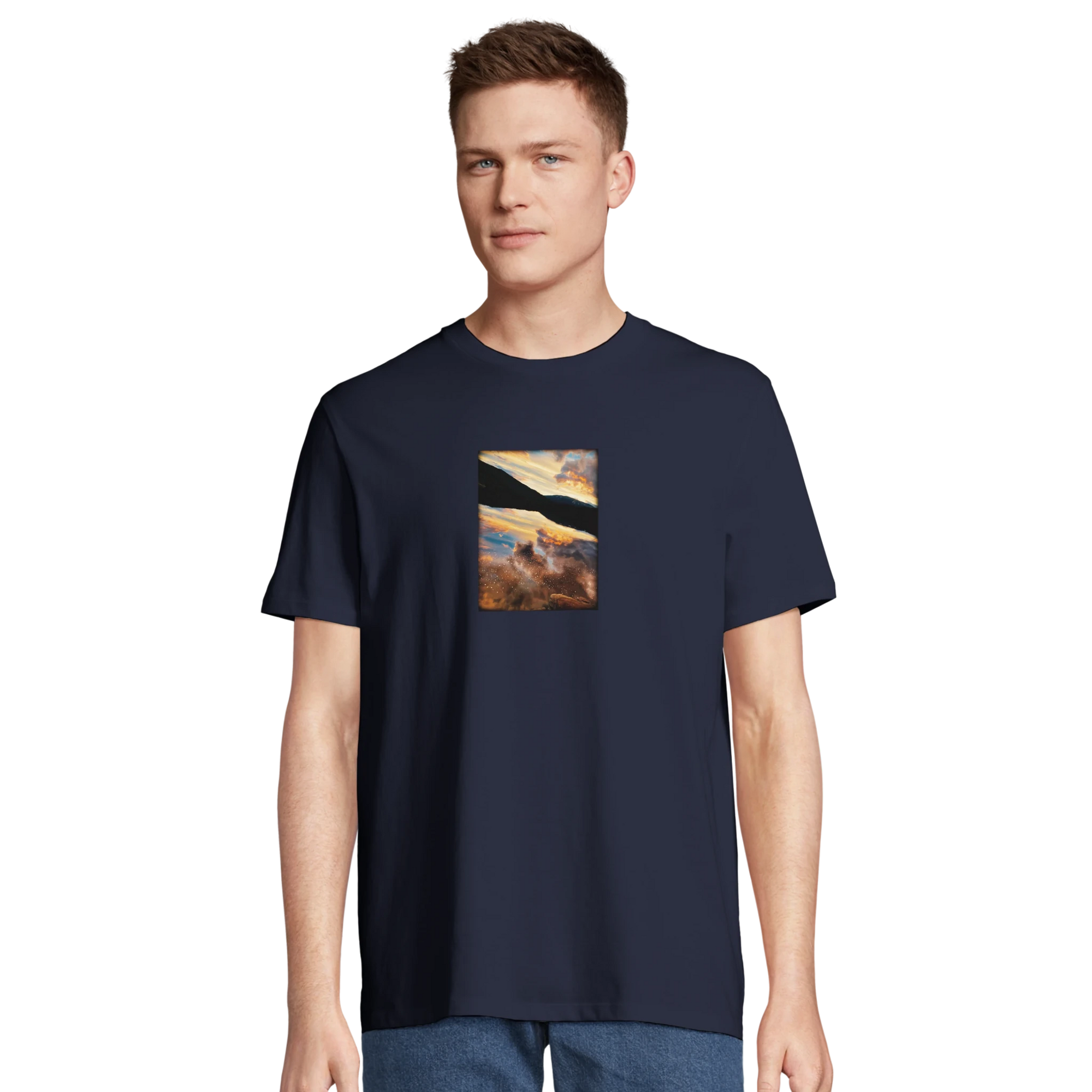 Compassion - "Cosmic Reflections" T-shirt French Navy XS 19