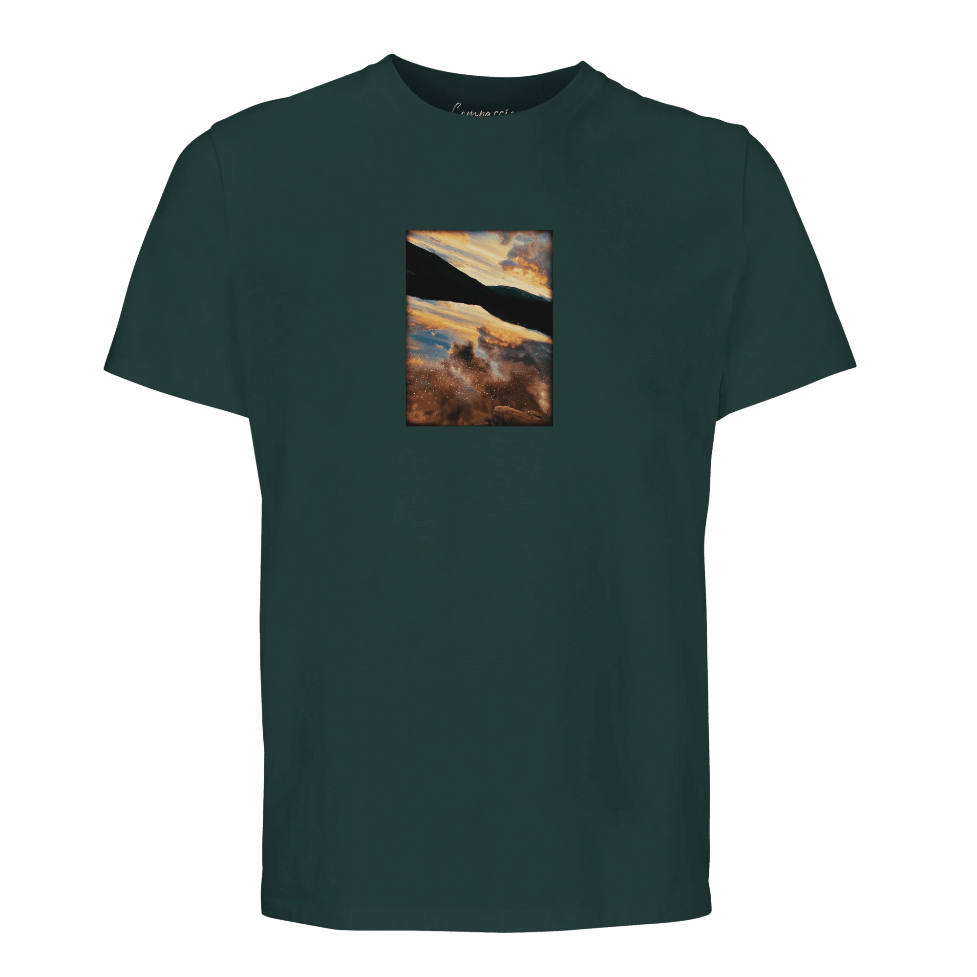 Compassion - "Cosmic Reflections" T-shirt green empire XS 28