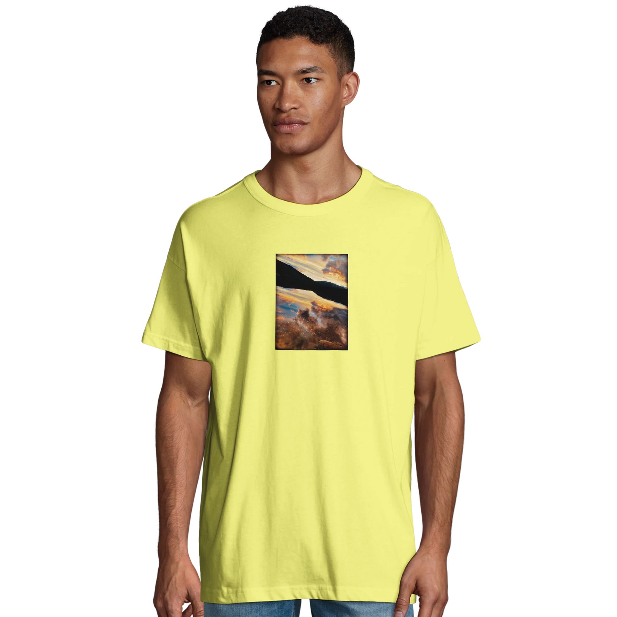 Compassion - "Cosmic Reflections" T-shirt Light Yellow S 19