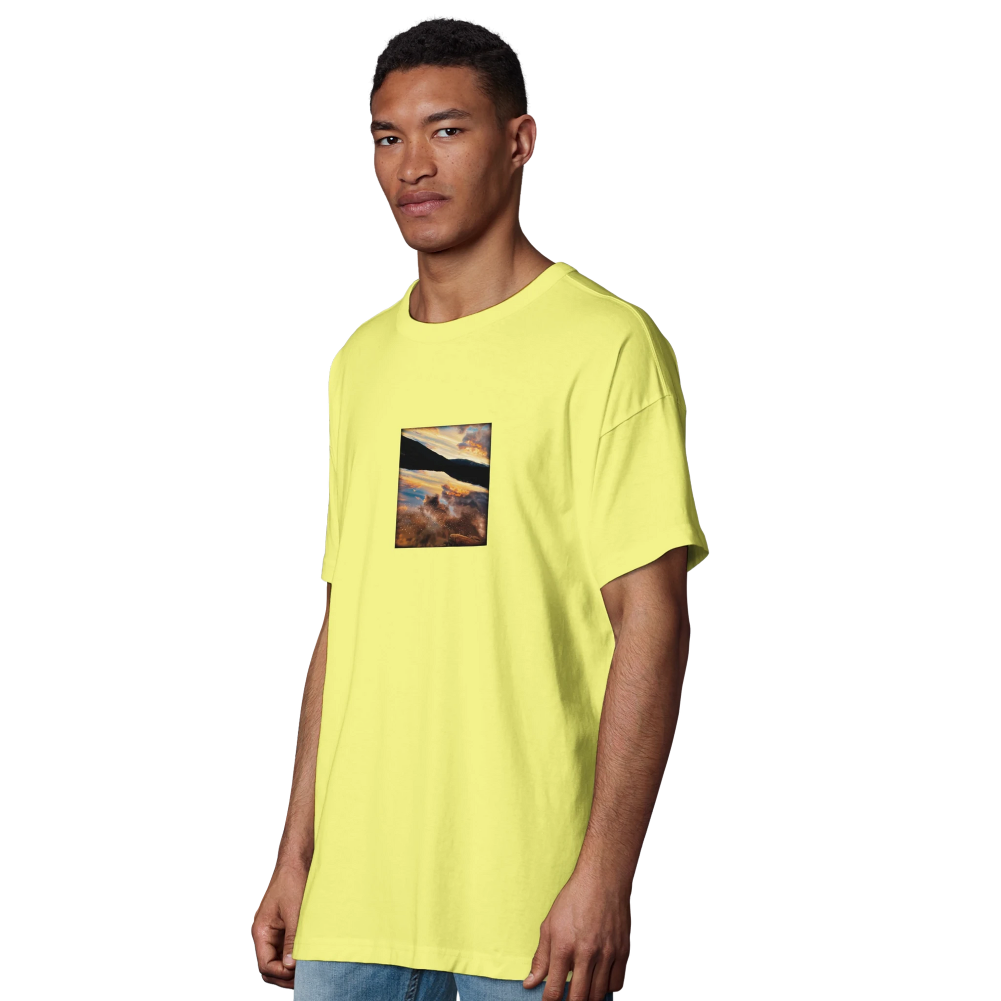 Compassion - "Cosmic Reflections" T-shirt Light Yellow S 21