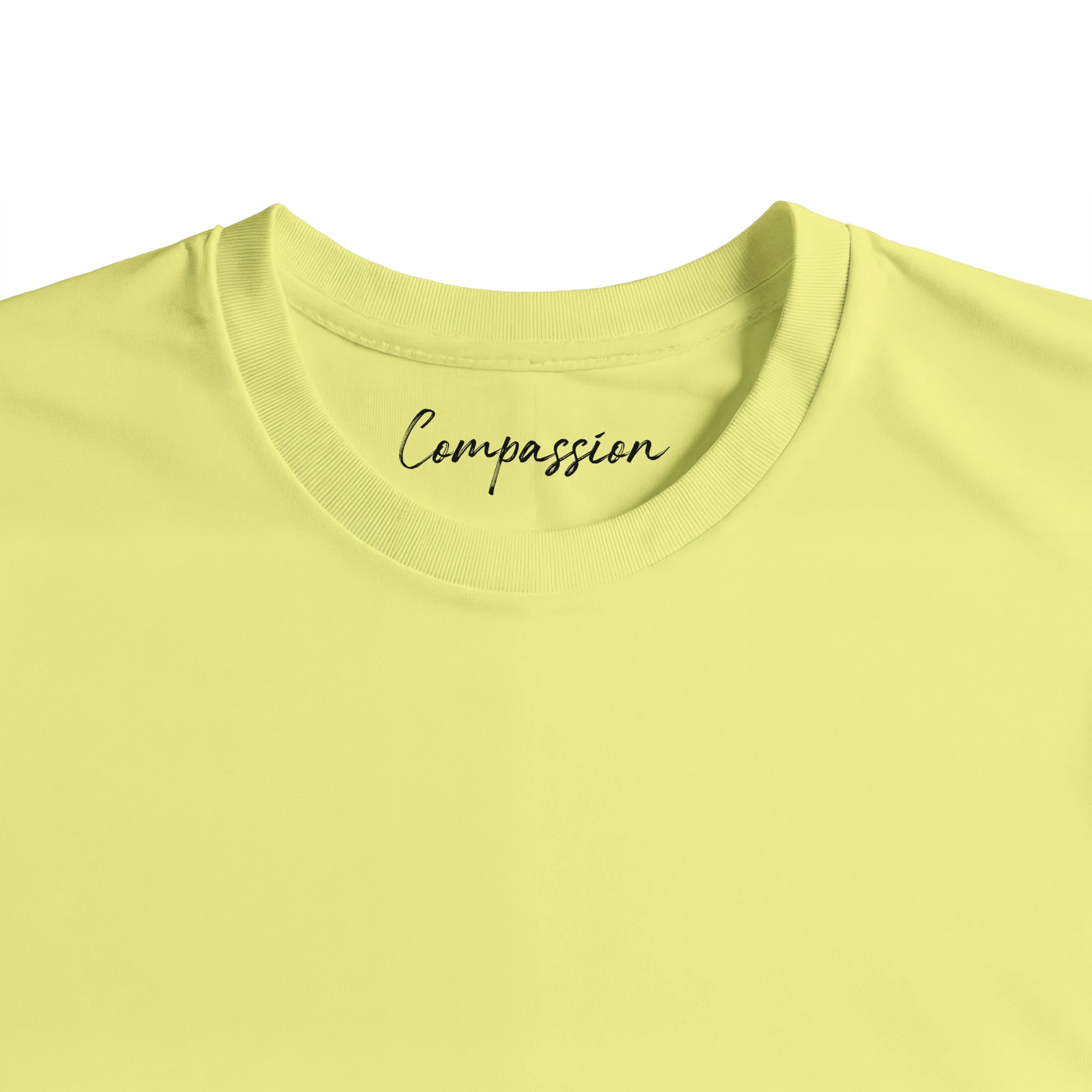 Compassion - "Cosmic Reflections" T-shirt Light Yellow XS 35