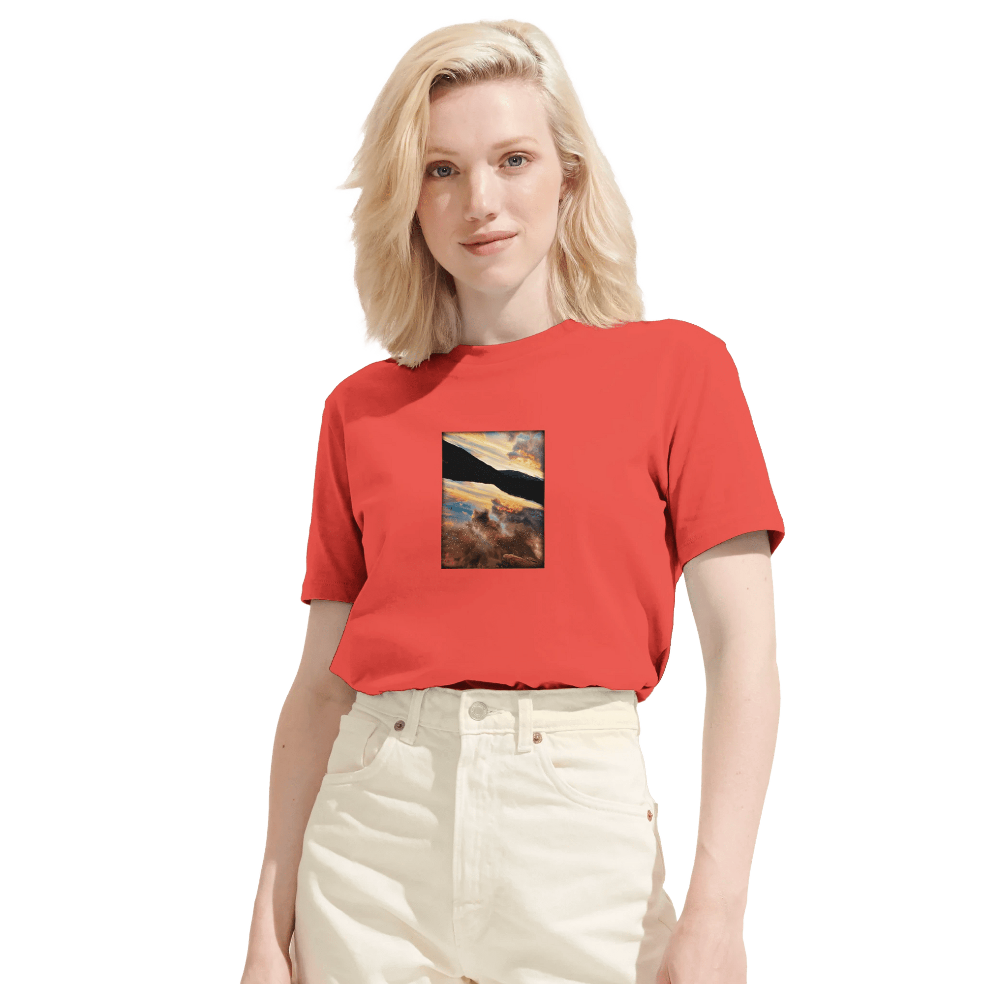 Compassion - "Cosmic Reflections" T-shirt pop orange XS 9