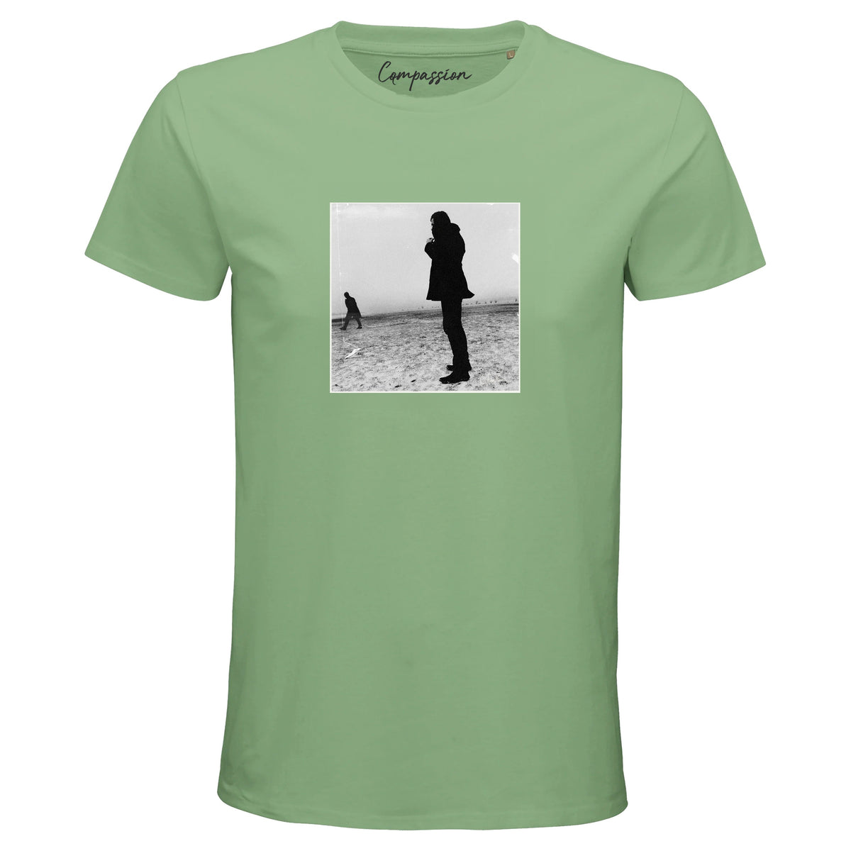 Compassion - "The Space We Share" T-shirt apple green 1