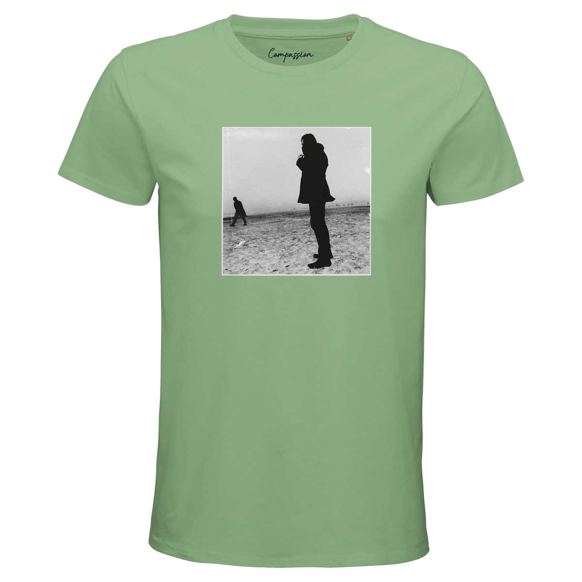 Compassion - "The Space We Share" T-shirt apple green 1