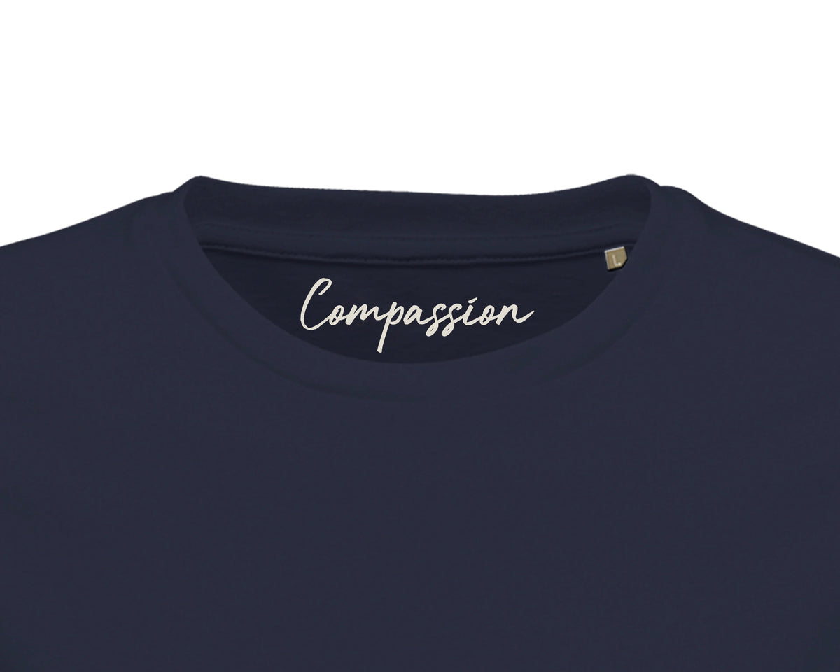 Compassion - "The Space We Share" T-shirt French Navy 2