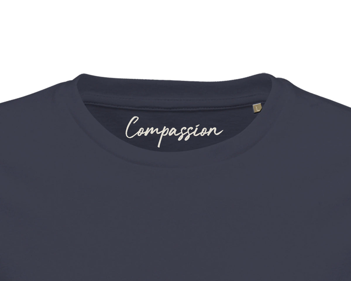 Compassion - "The Space We Share" T-shirt mouse grey 2