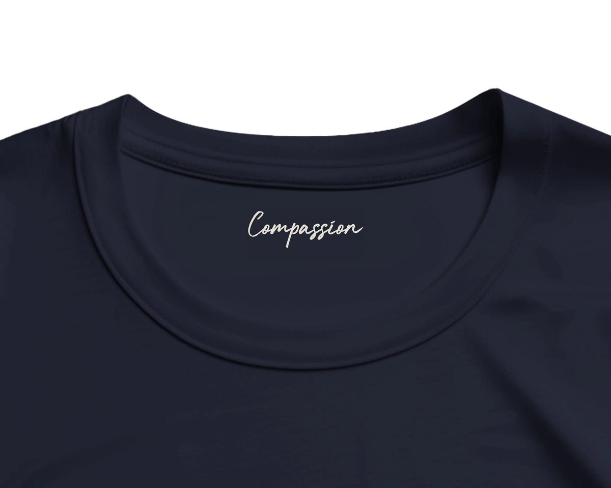 Compassion - "The Space We Share" T-shirt French Navy 2